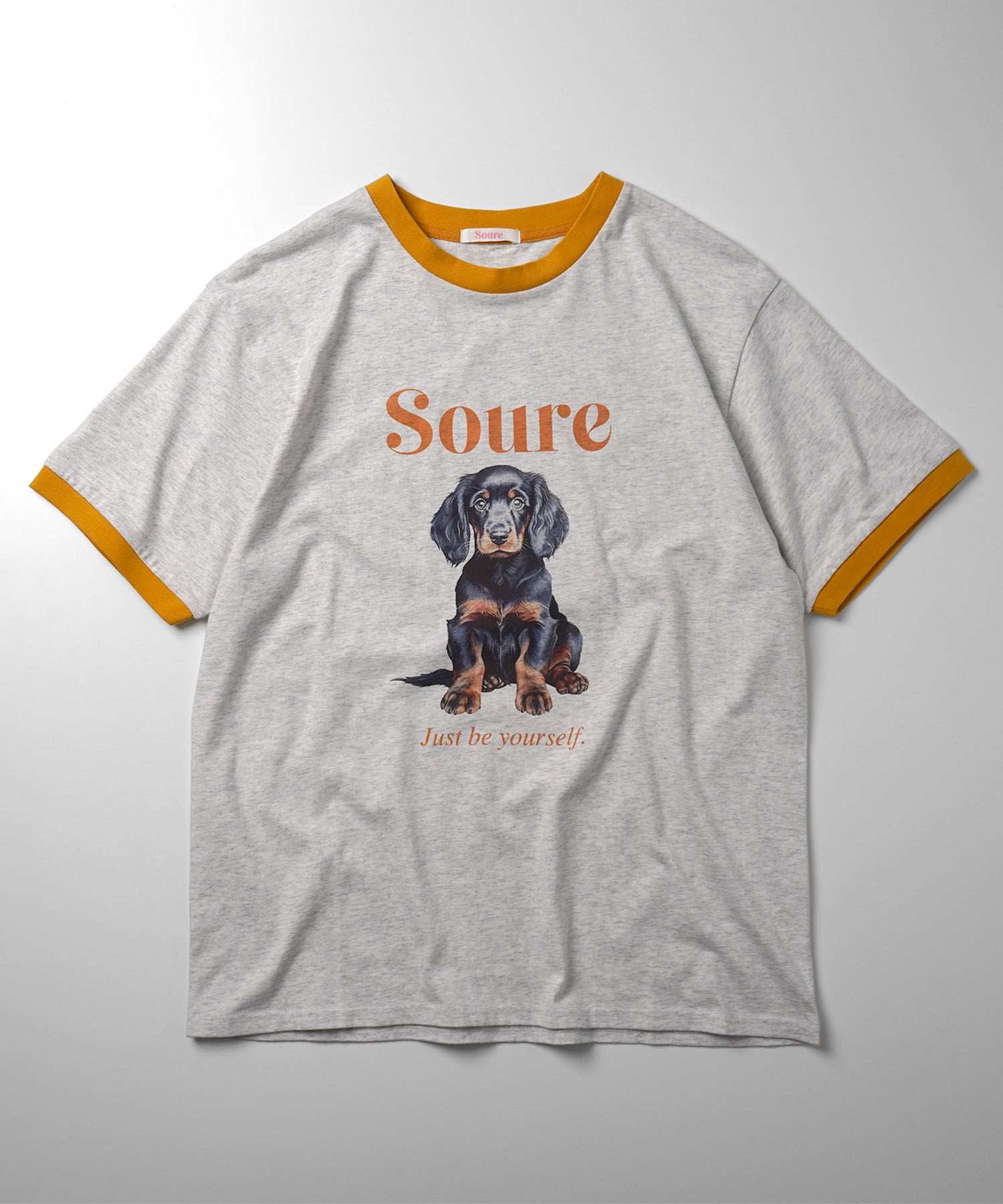 25SS 【Soure】ドッグ リンガー フロントプリント 半袖Tシャツ