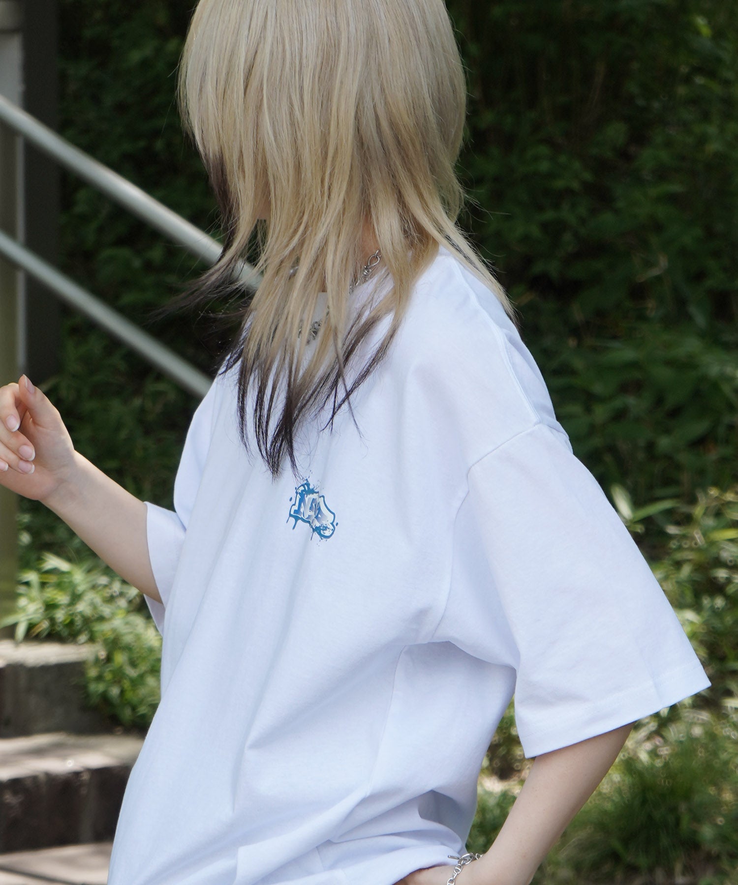 25SS ボックスシルエット スプラッシュ タギング ストリートグラフィック 半袖Tシャツ