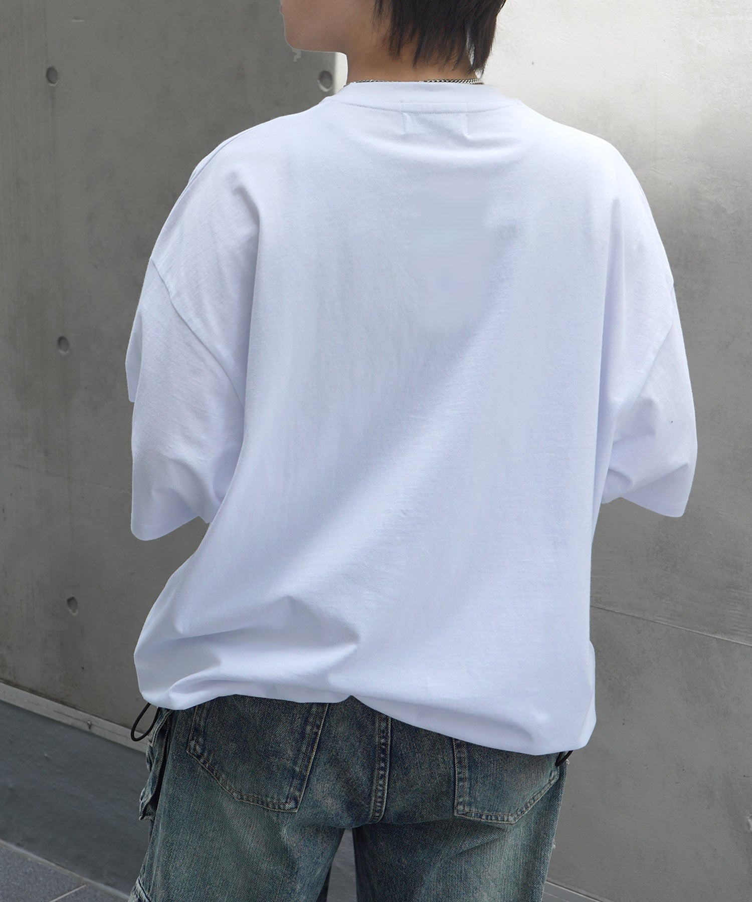 25SS ヘンリーネック ドローコード 半袖Tシャツ
