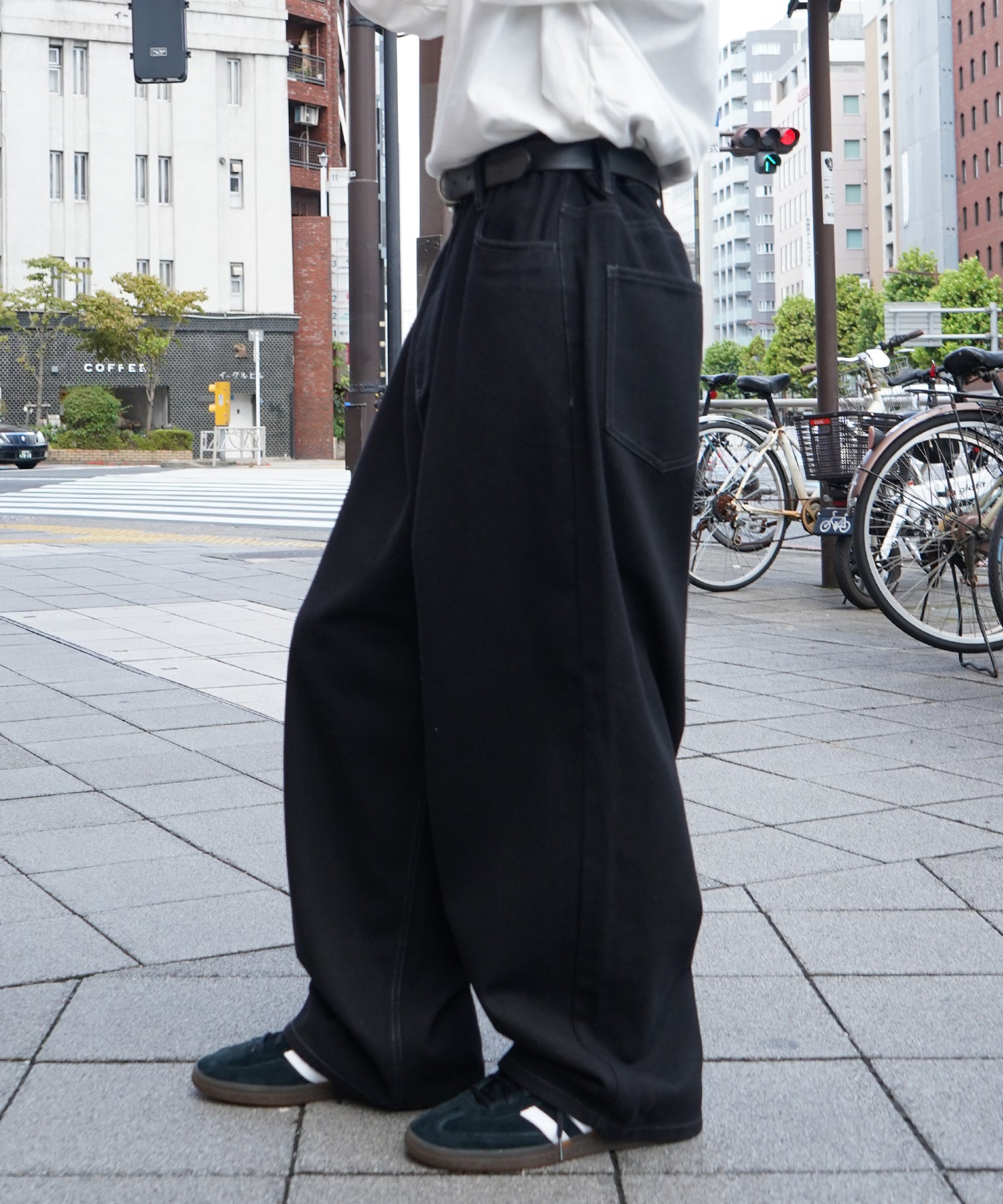 ヴィンテージメイク レトロライク ベーシックツイルデニム イージーワイドパンツ
