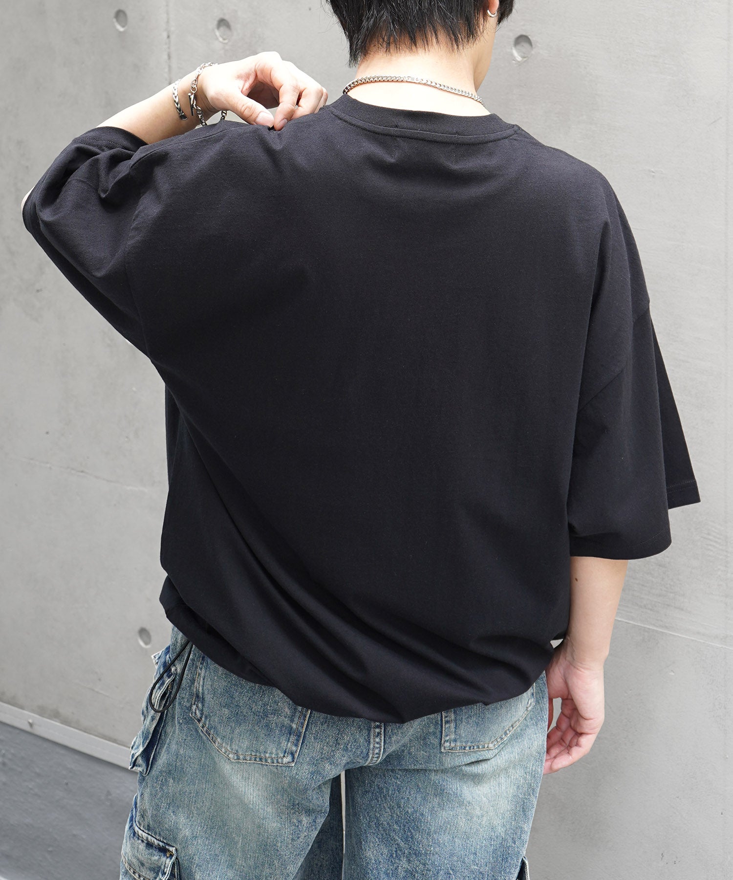 25SS ヘンリーネック ドローコード 半袖Tシャツ