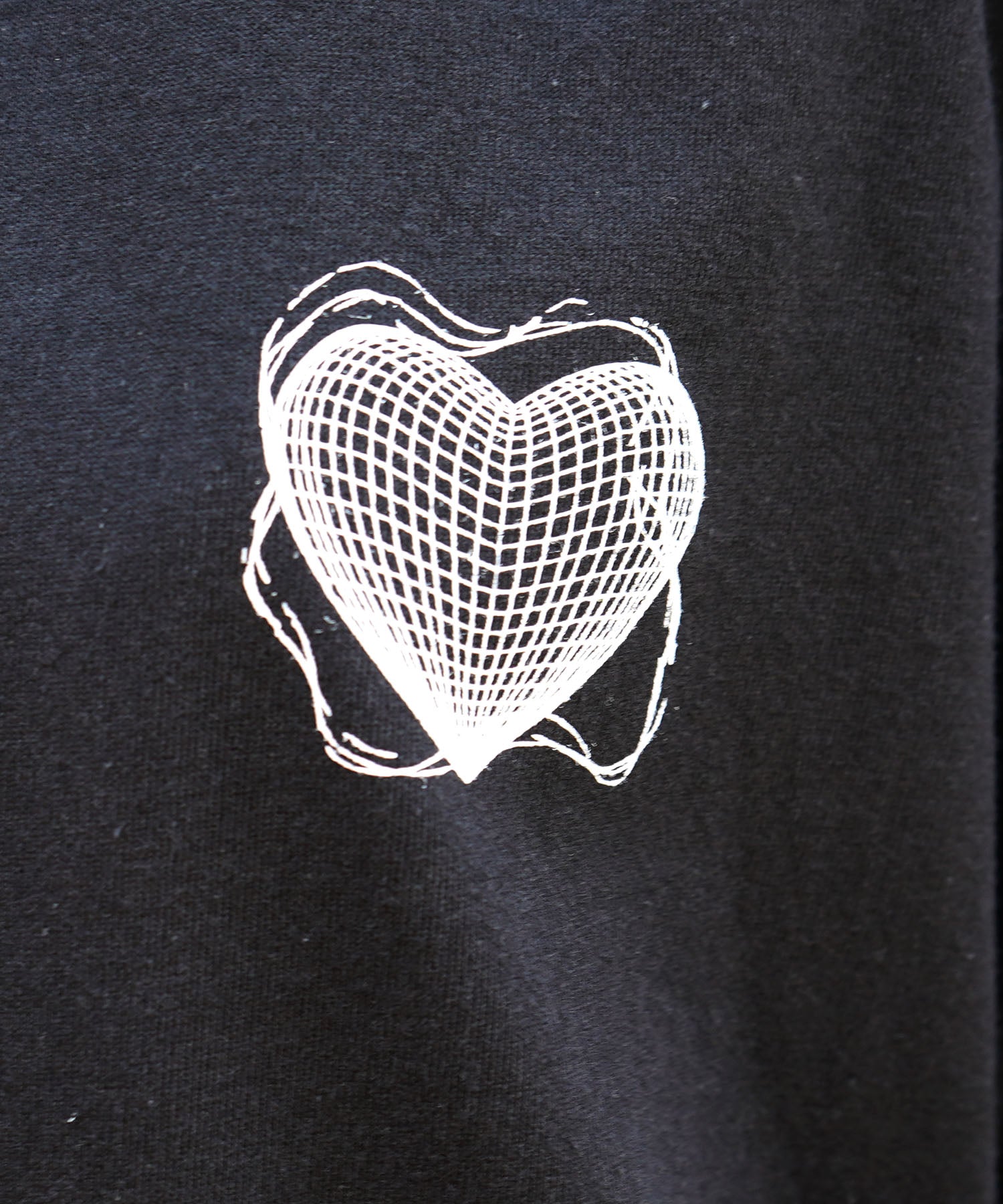 25SS 韓国ストリート ハート グランジロゴ Y2K ビッグシルエット半袖Tシャツ