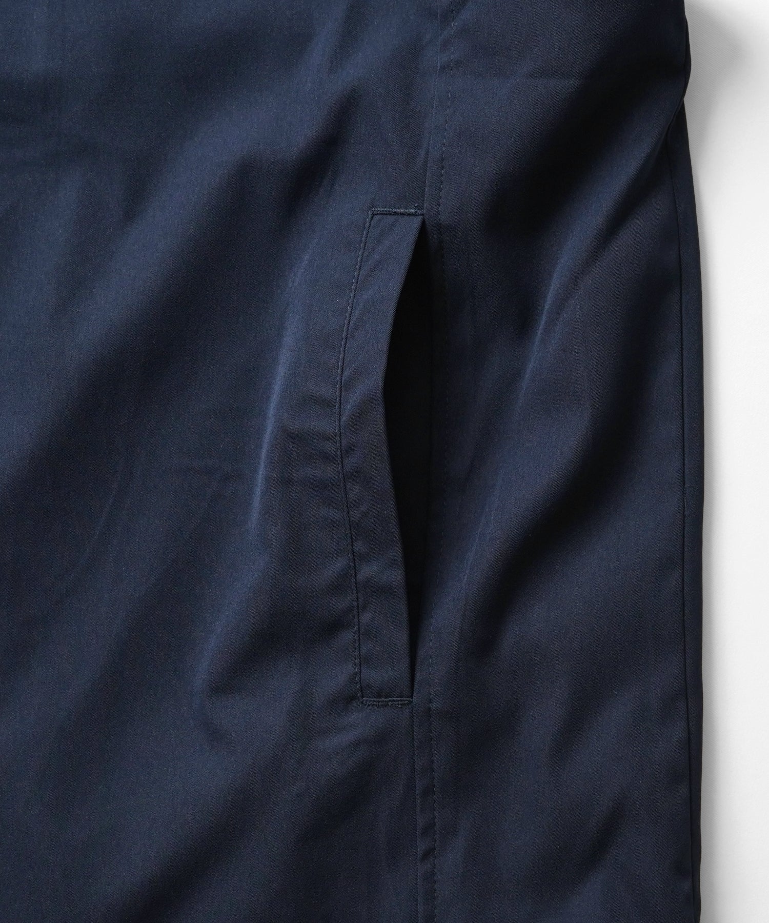 セットアップ対応 スタンドネック 裾ひもドロスト フルジップナイロンテックベスト