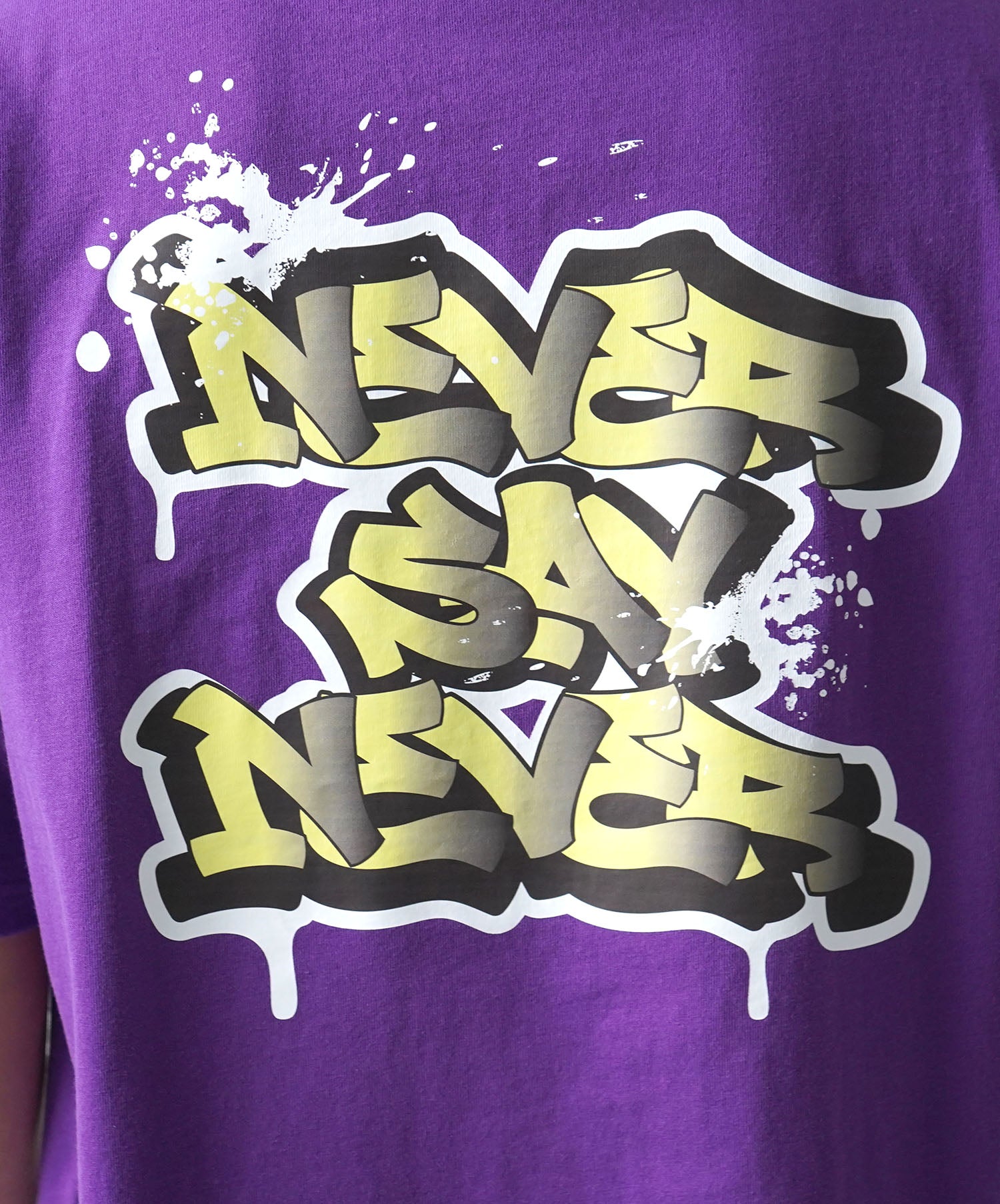 25SS ボックスシルエット スプラッシュ タギング ストリートグラフィック 半袖Tシャツ