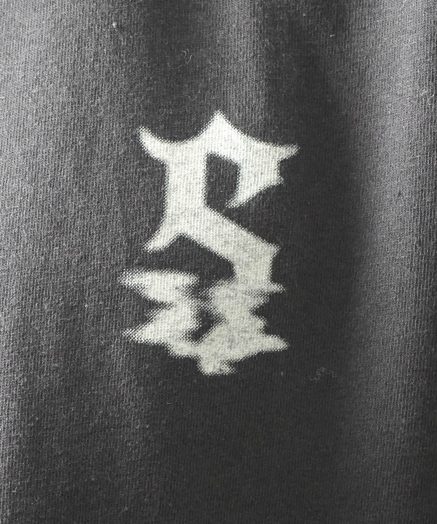 25SS フェードロゴ ボックスシルエット グランジ風 レトロモチーフ バックプリント 半袖Tシャツ