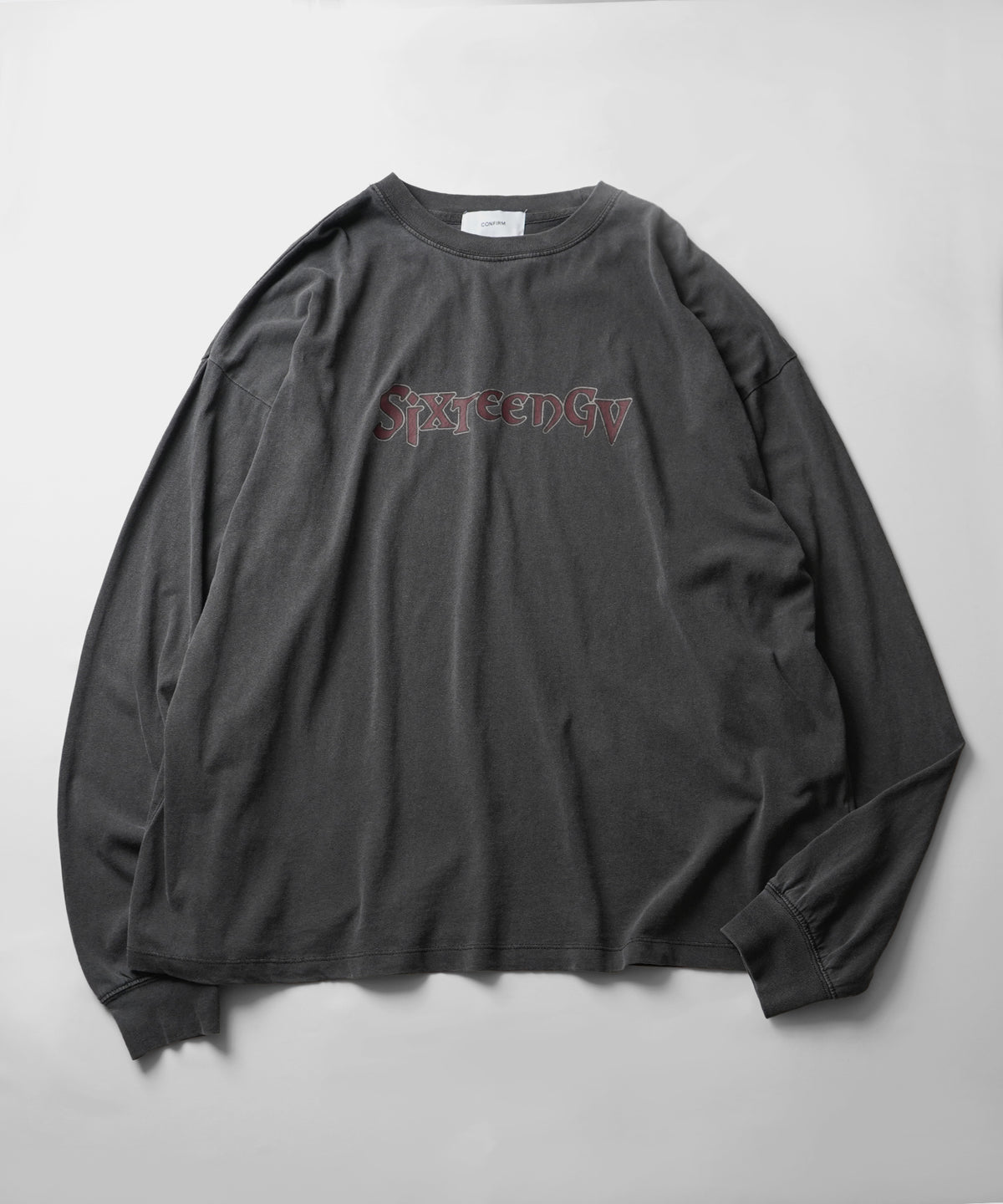 ヴィンテージライク レトロプリント ピグメント加工 ビッグシルエット バンドロンT