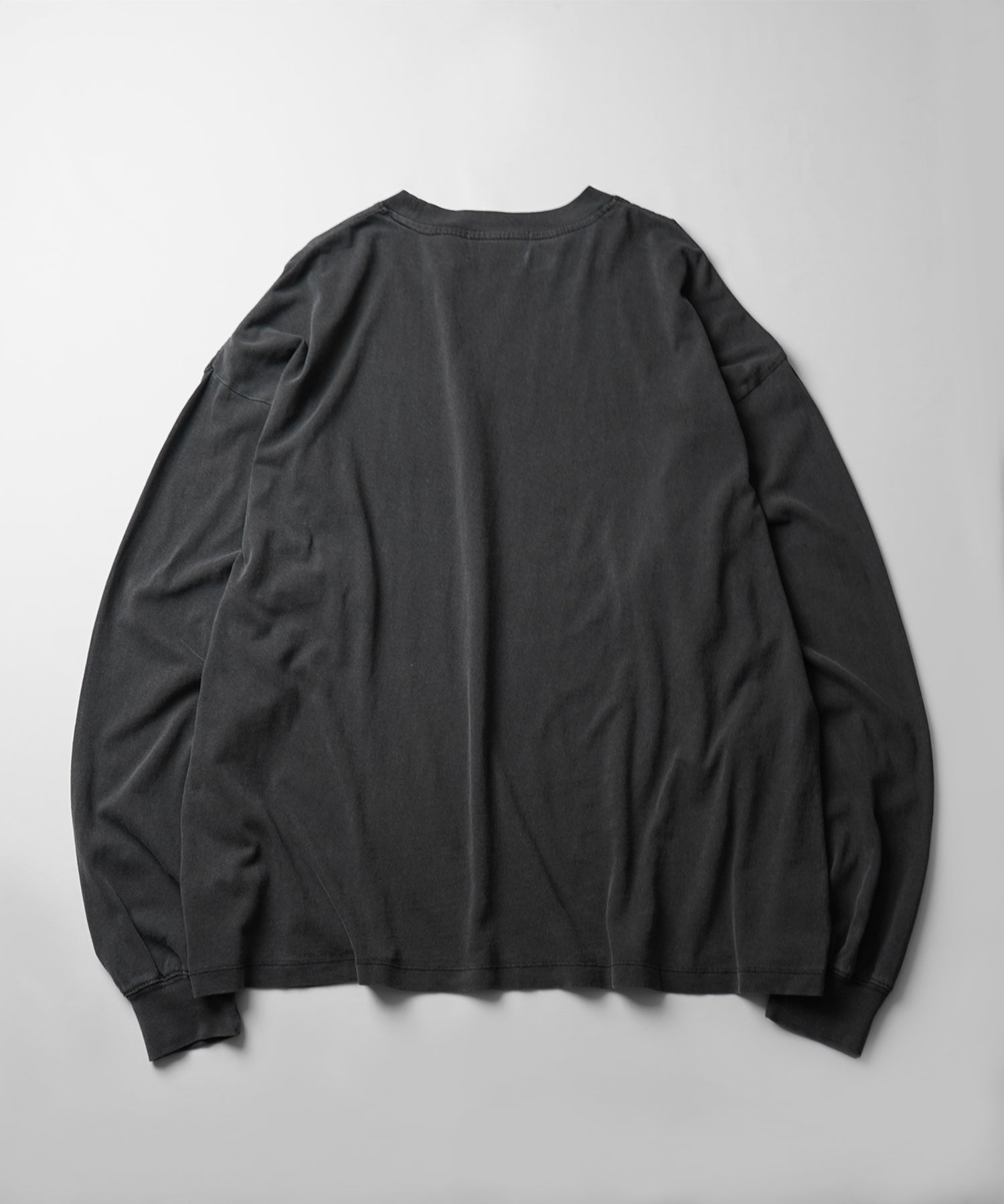 ヴィンテージライク レトロプリント ピグメント加工 ビッグシルエット バンドロンT