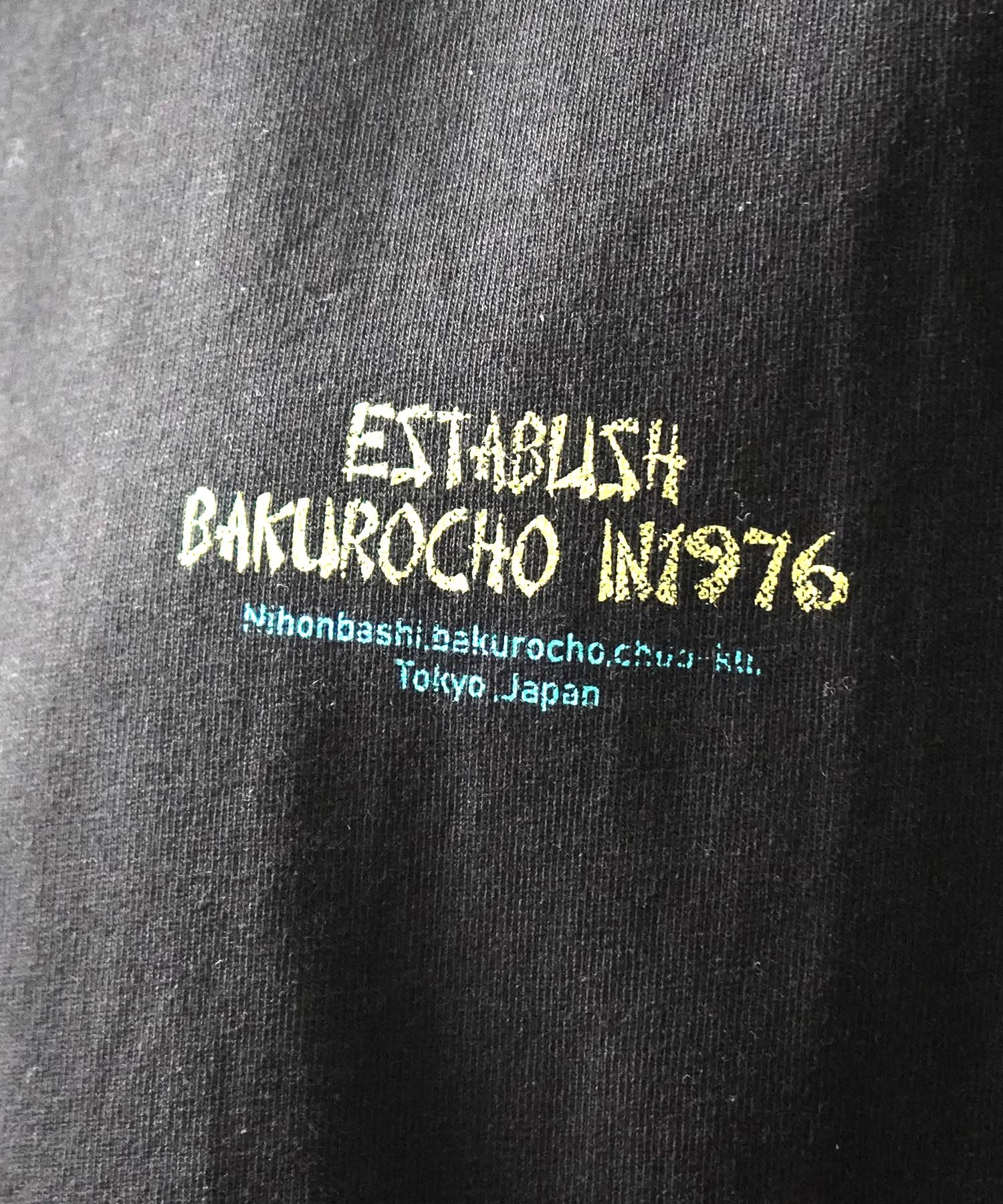 25SS ビッグシルエット "馬喰飯店" 中華メニュー バックプリント半袖Tシャツ