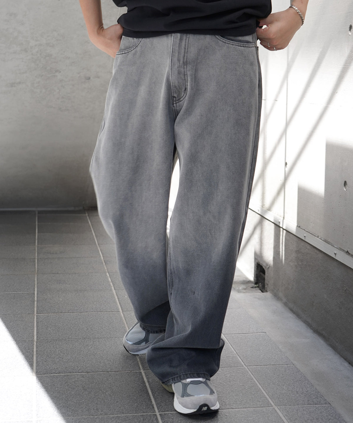 25SS スラブデニム バギーパンツ グラデーションデニム ヴィンテージメイク