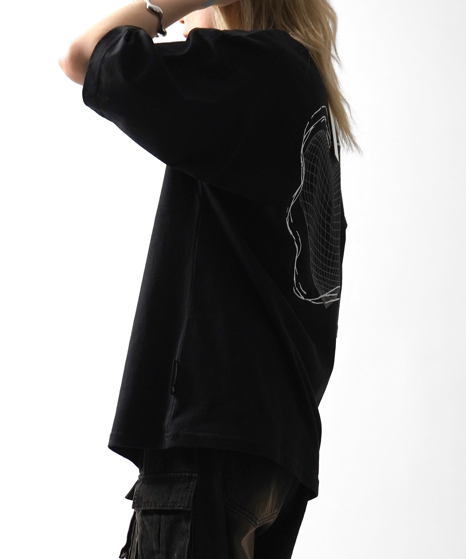 25SS 韓国ストリート ハート グランジロゴ Y2K ビッグシルエット半袖Tシャツ