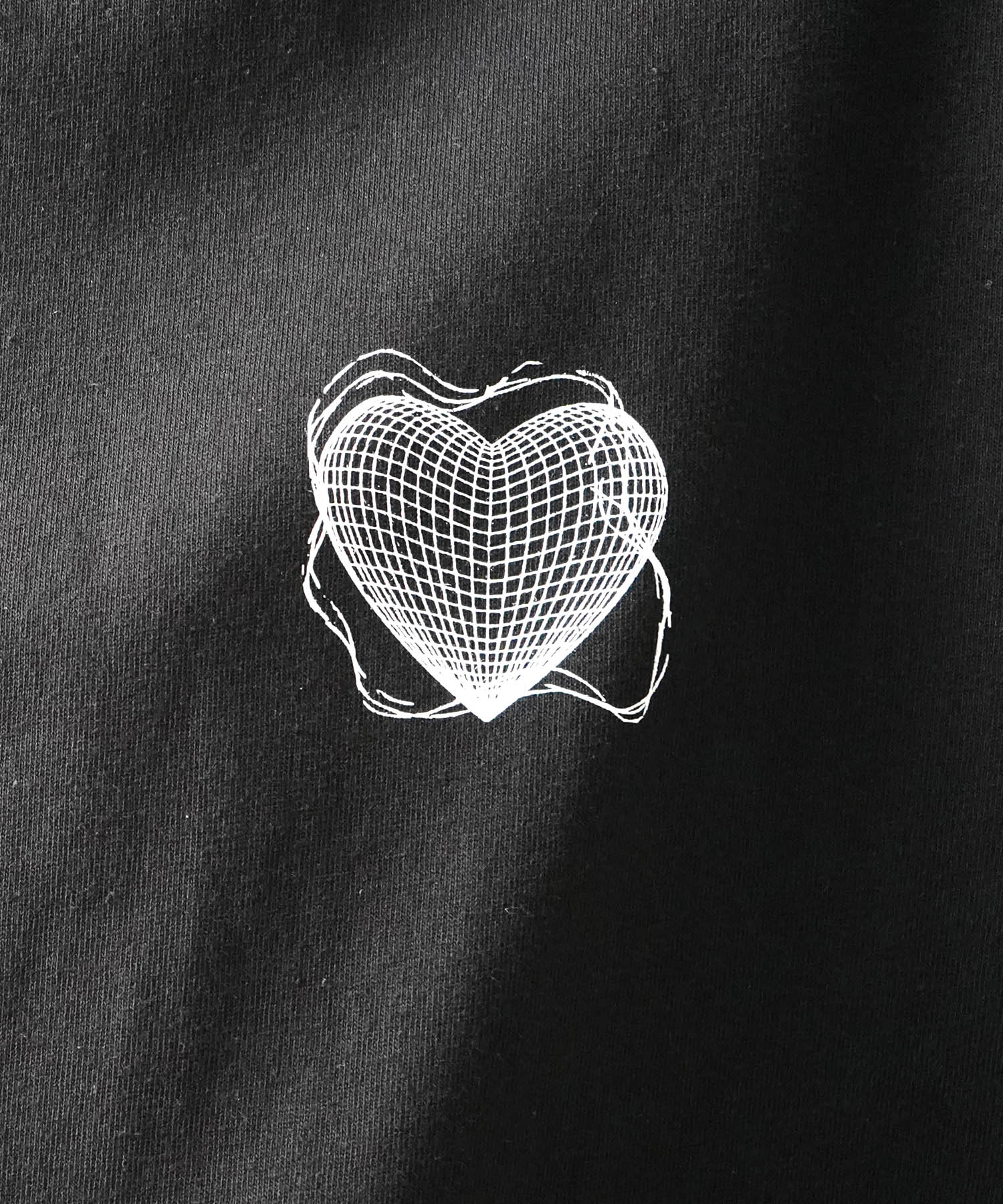 25SS 韓国ストリート ハート グランジロゴ Y2K ビッグシルエット半袖Tシャツ