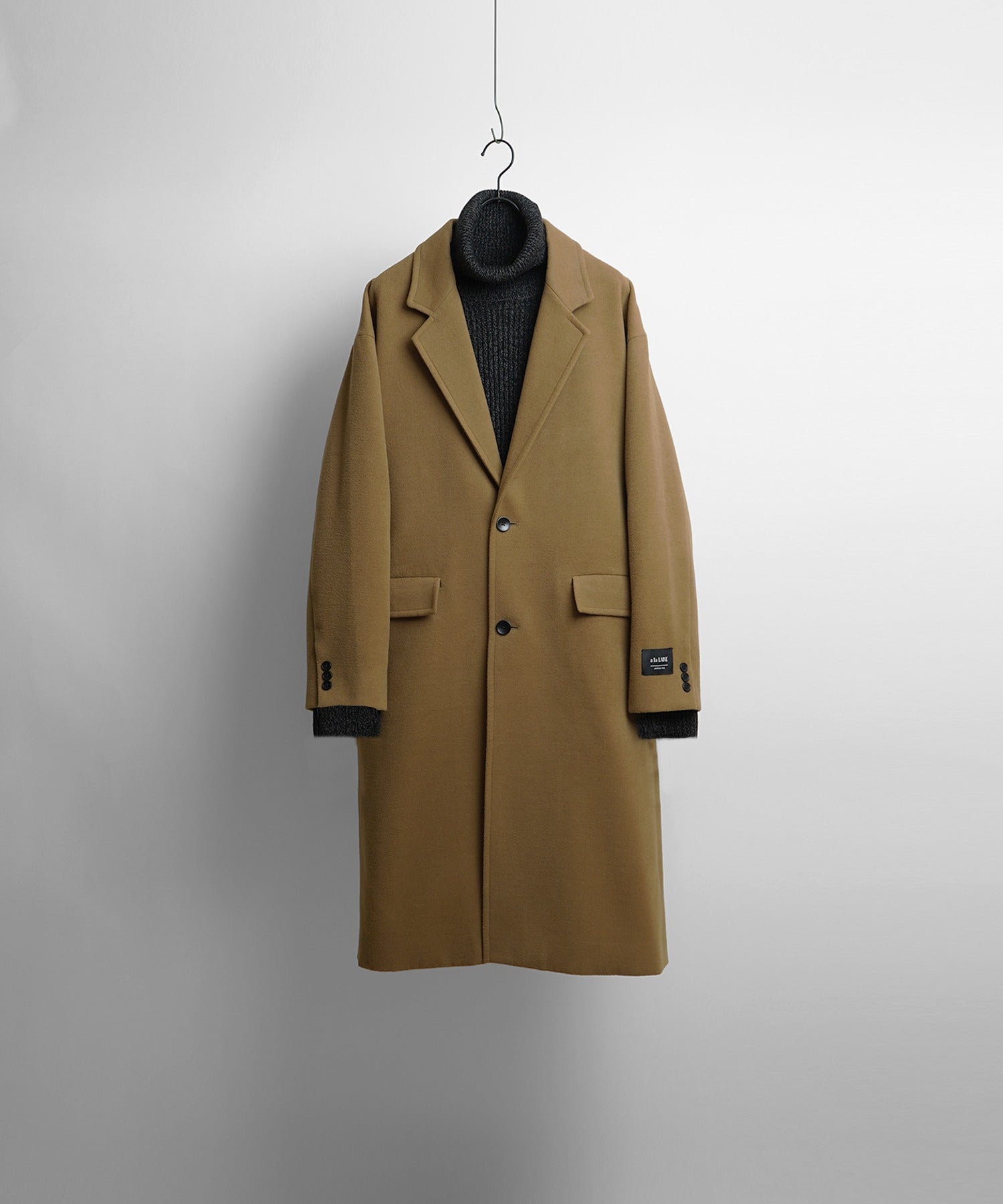 ルーズシルエット Plain / British check ベーシックチェスターコート