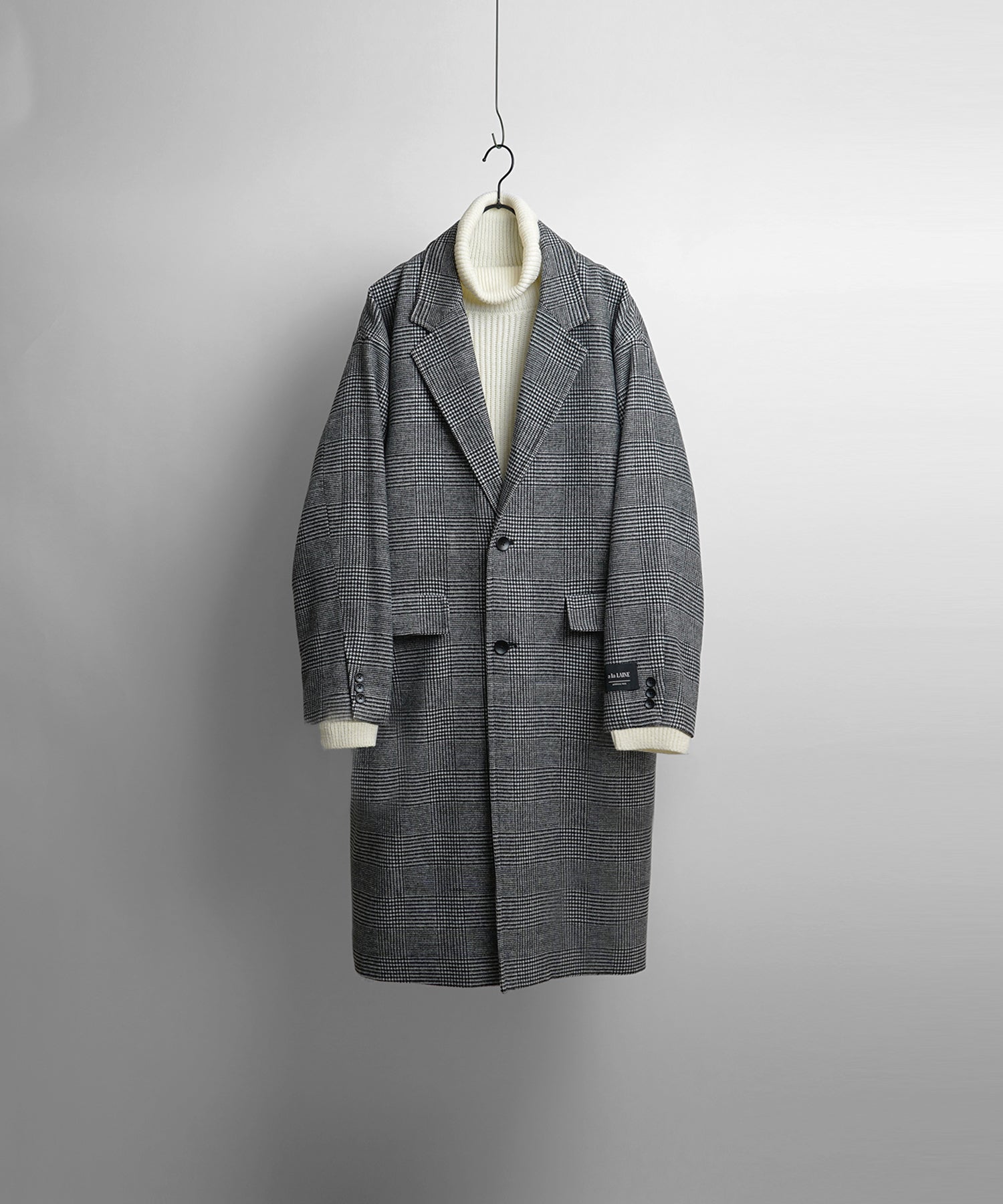 ルーズシルエット Plain / British check ベーシックチェスターコート