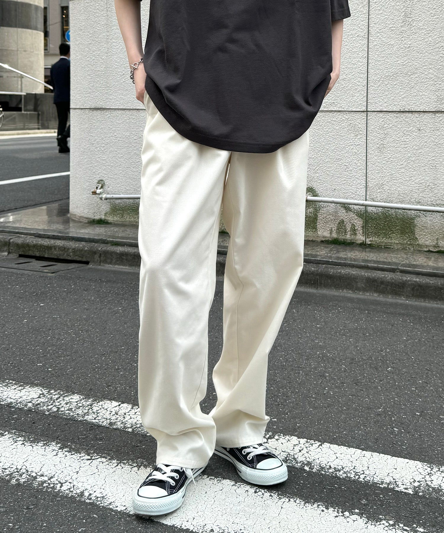 25SS ワイドテーパード リラックスイージー シェフパンツ