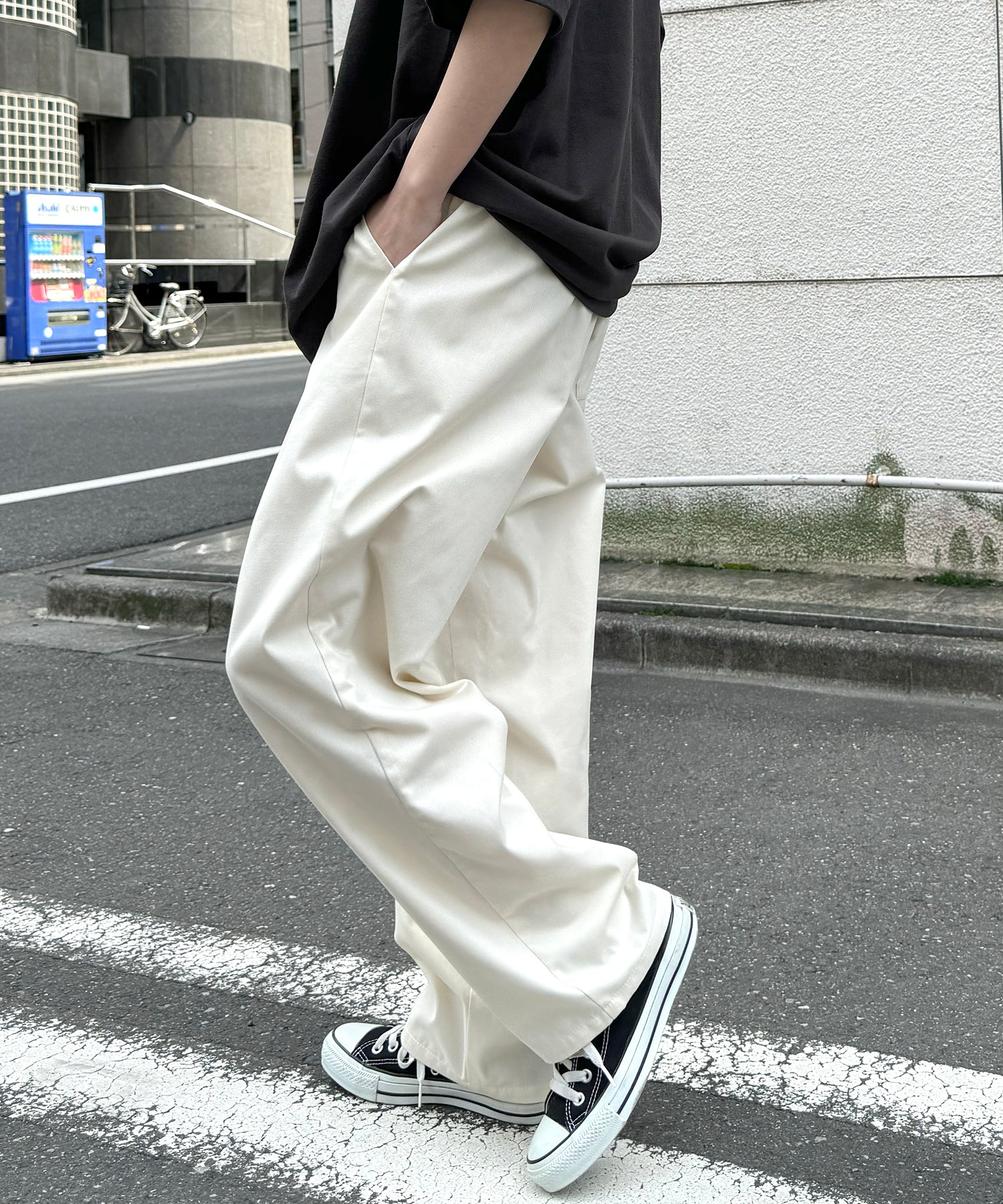 25SS ワイドテーパード リラックスイージー シェフパンツ