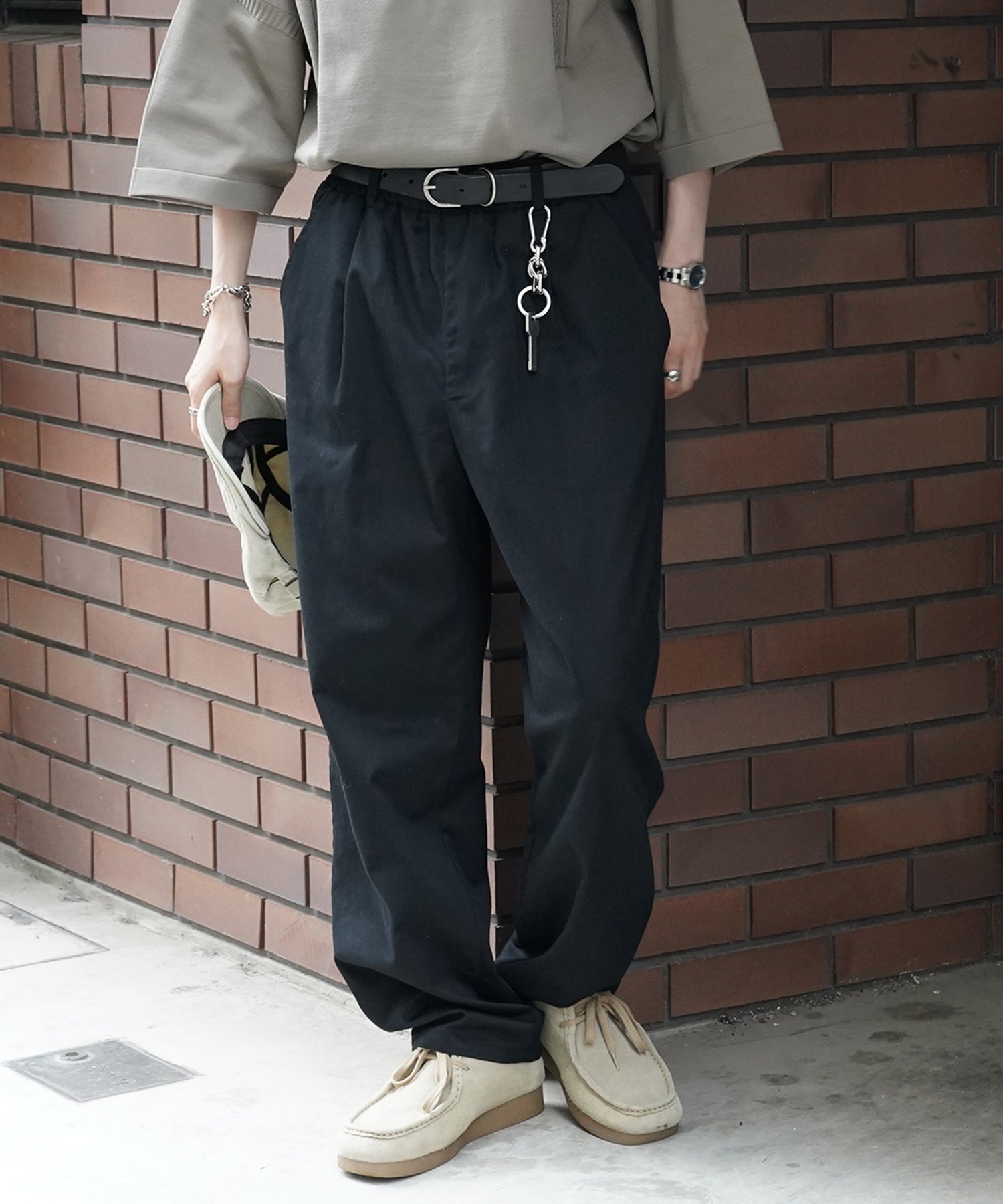 25SS ワイドテーパード リラックスイージー シェフパンツ