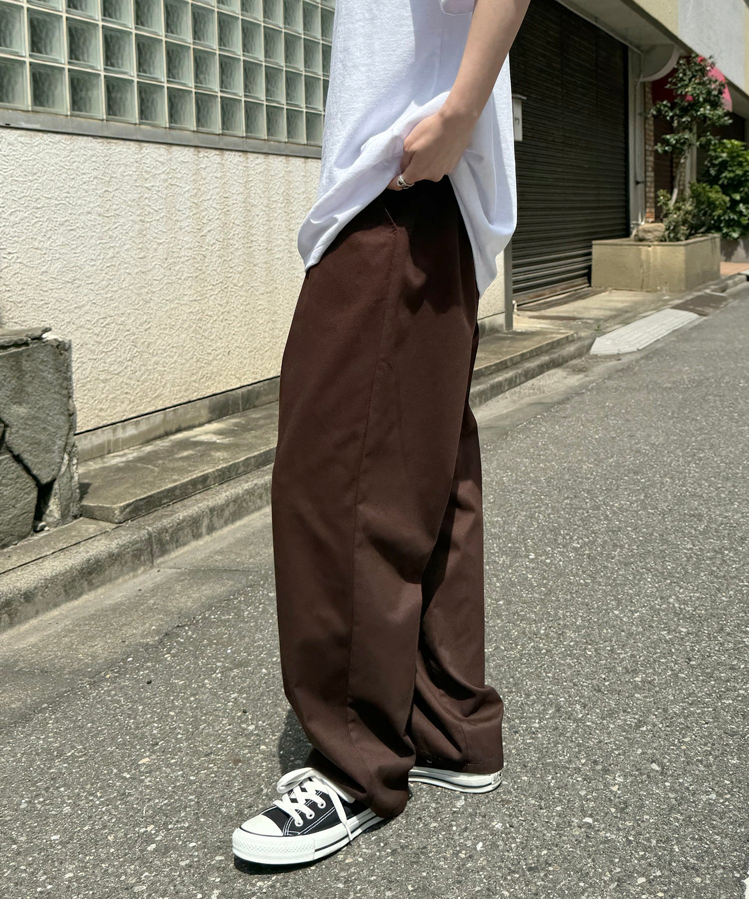 25SS ワイドテーパード リラックスイージー シェフパンツ