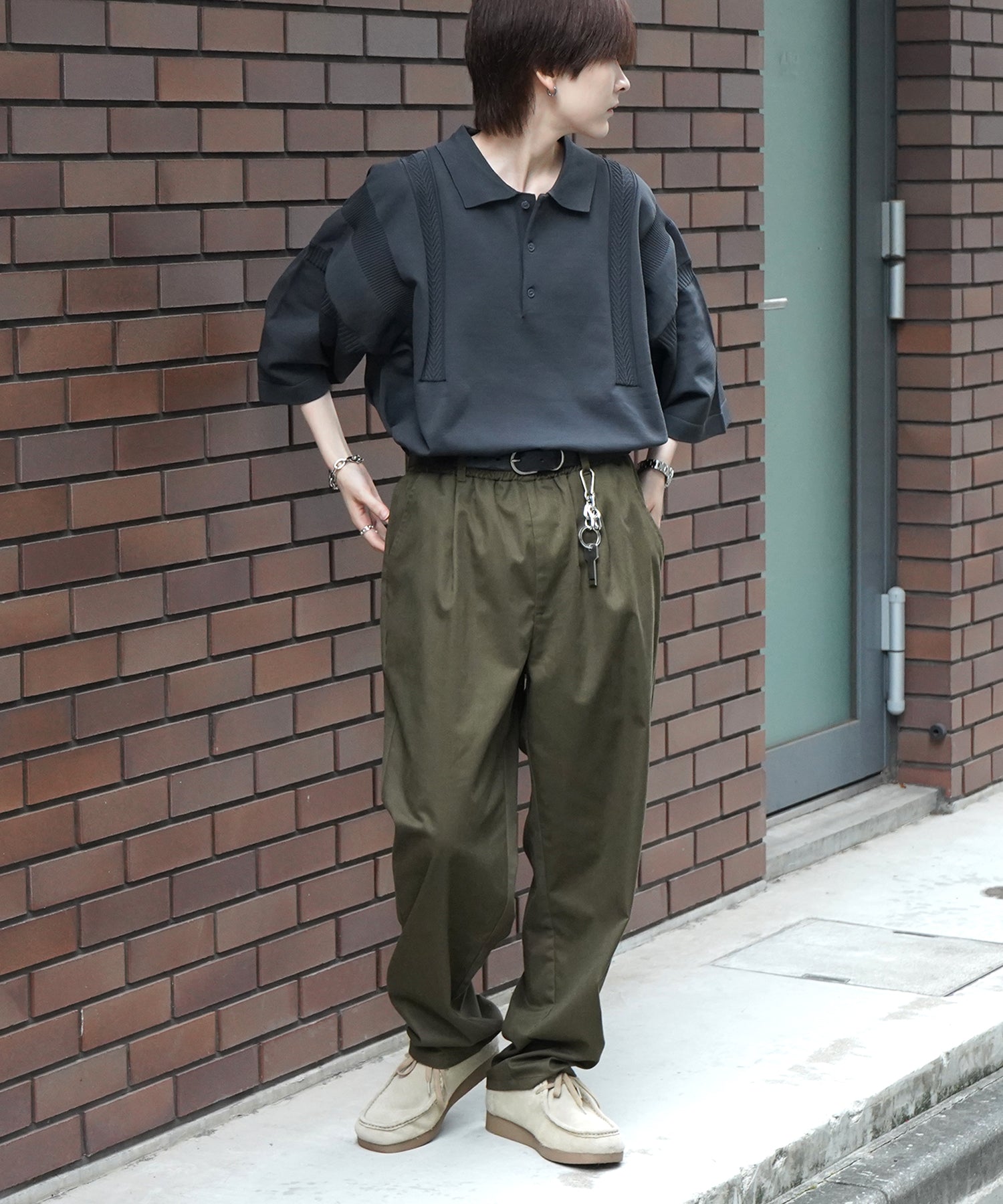 25SS ワイドテーパード リラックスイージー シェフパンツ