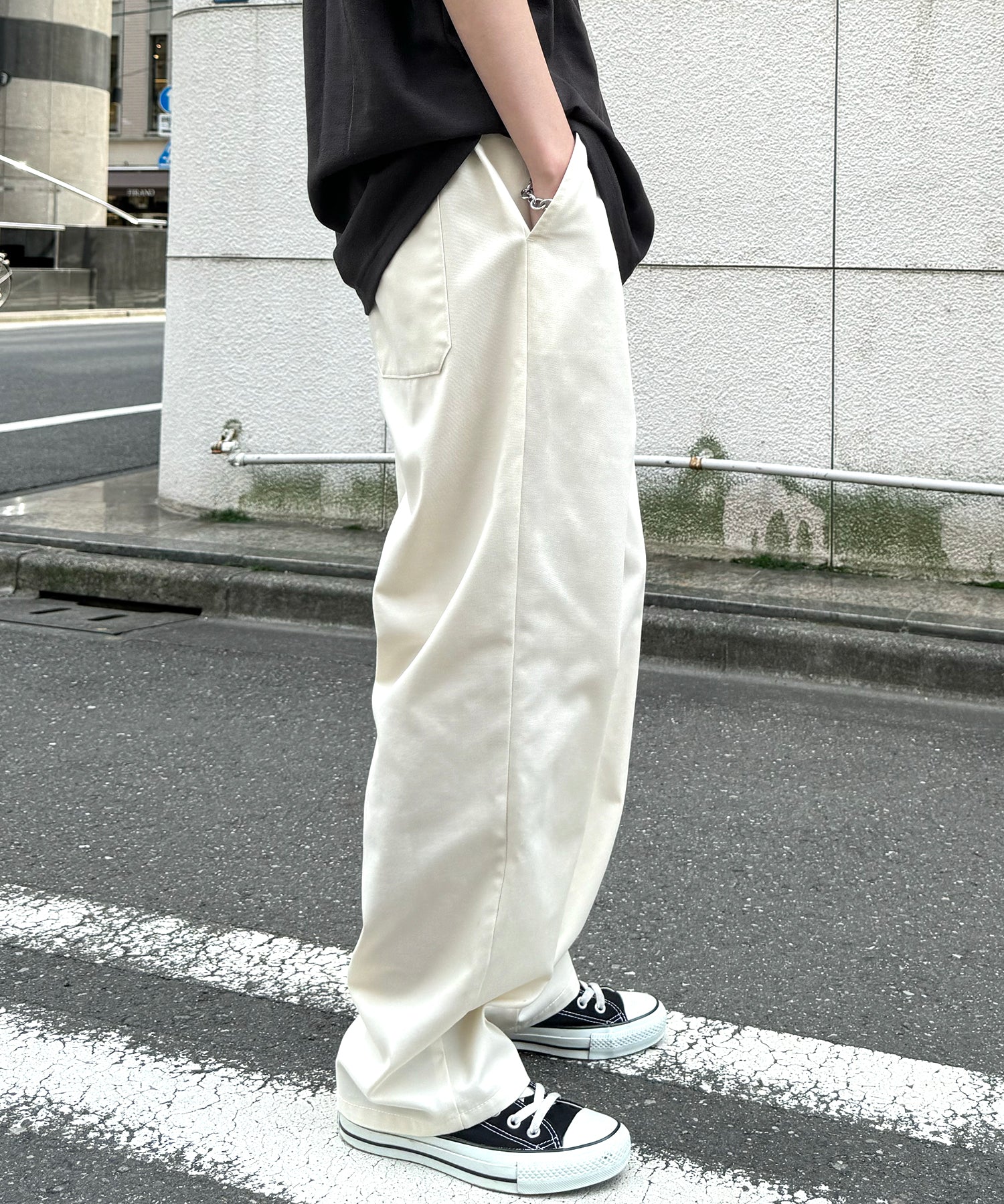 25SS ワイドテーパード リラックスイージー シェフパンツ
