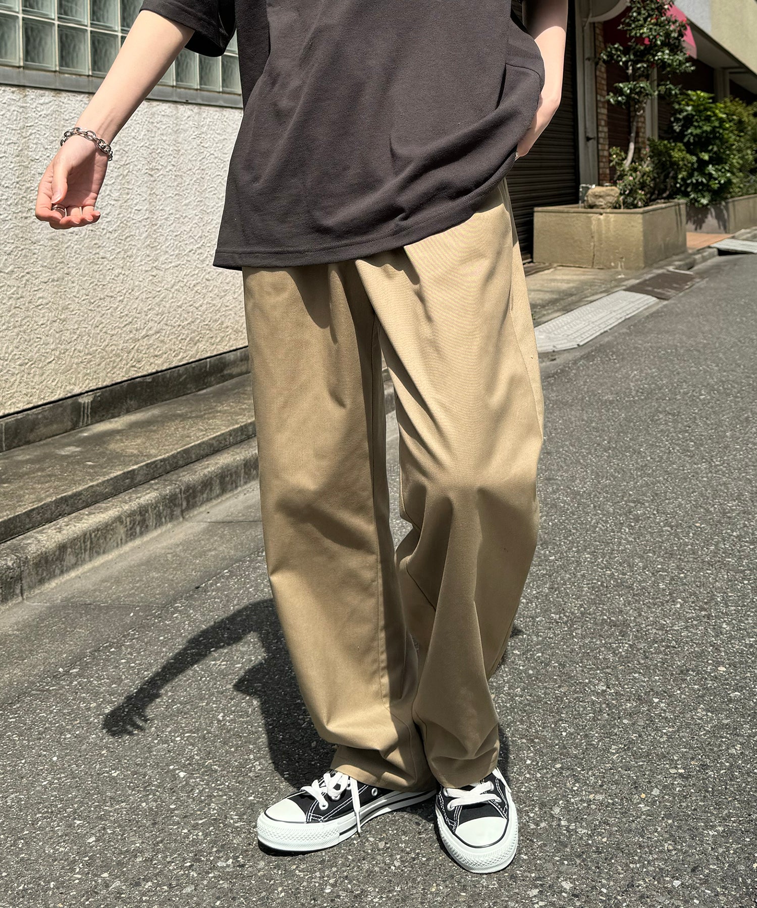 25SS ワイドテーパード リラックスイージー シェフパンツ