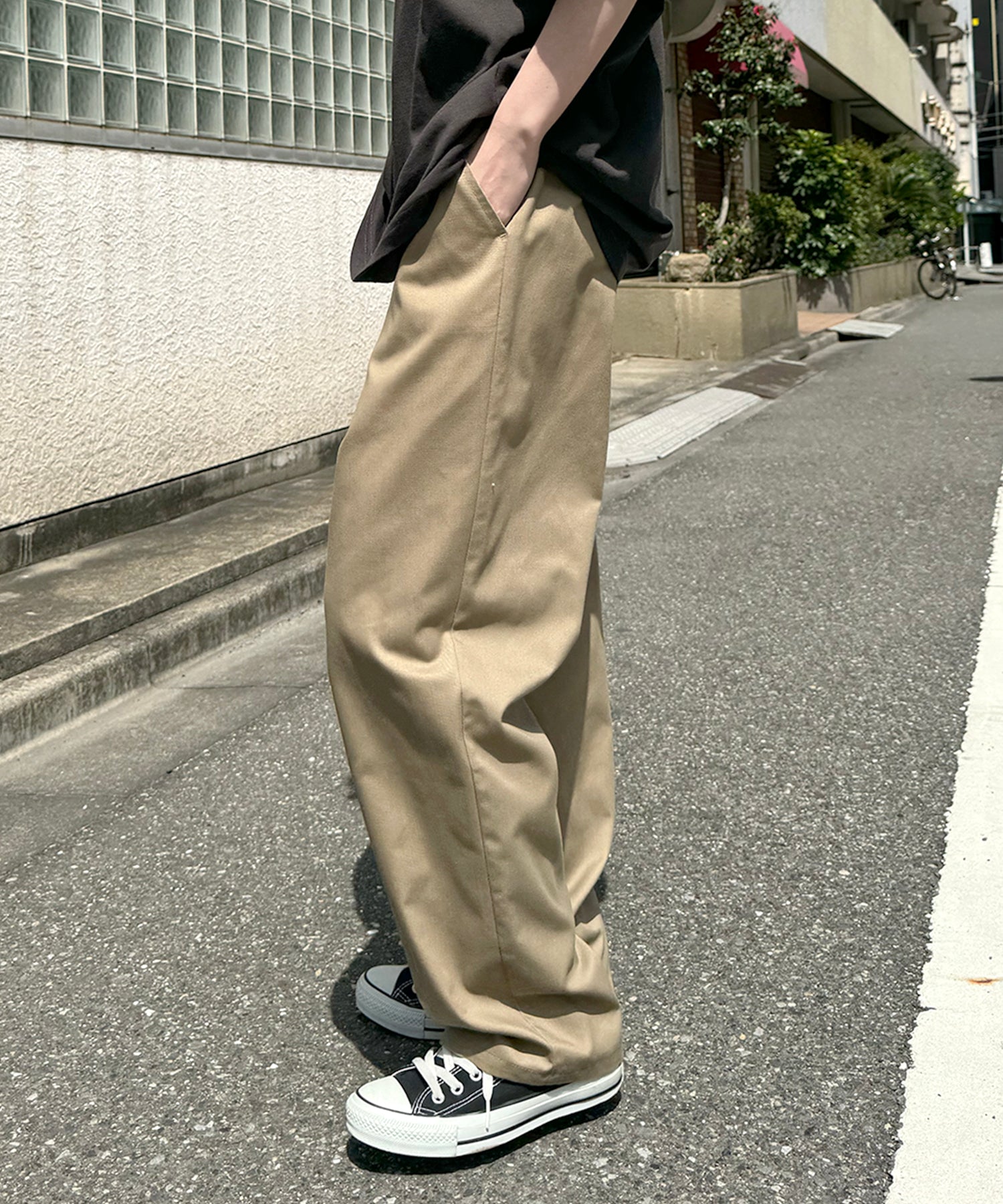 25SS ワイドテーパード リラックスイージー シェフパンツ