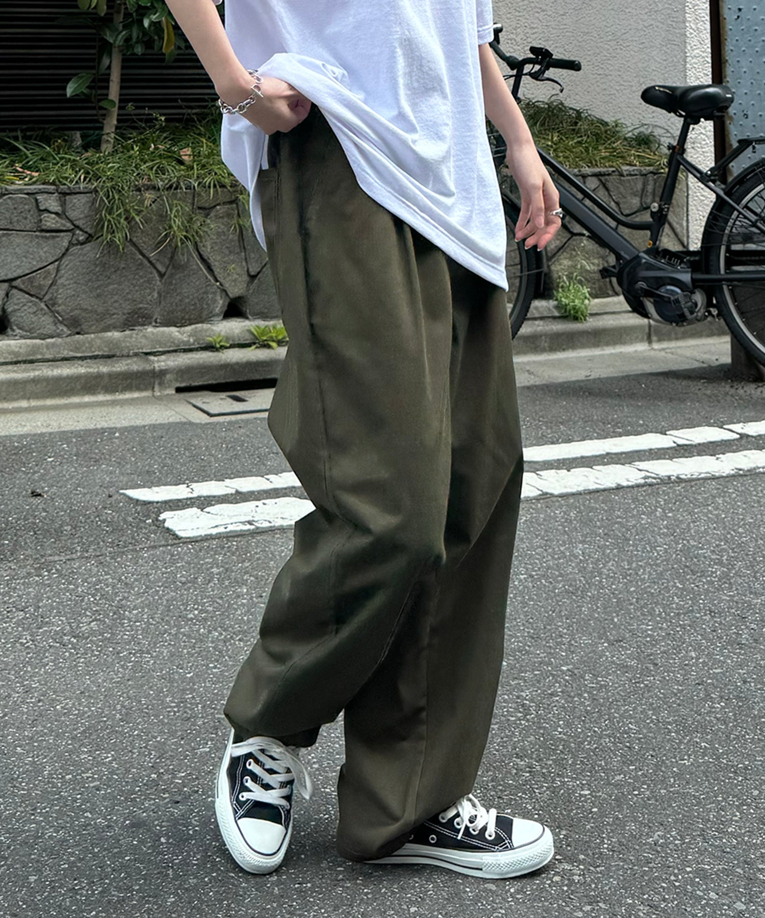 25SS ワイドテーパード リラックスイージー シェフパンツ