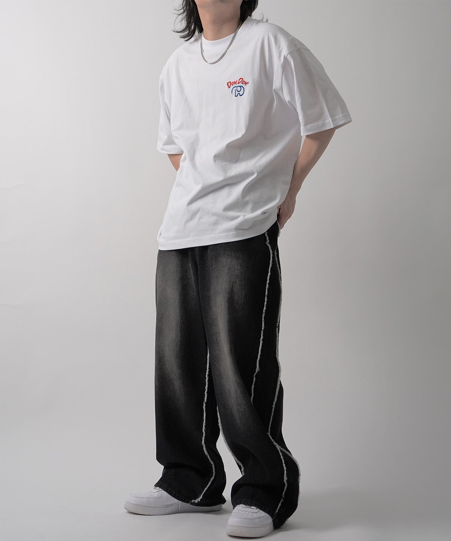 25SS 【DOMDOM / ドムドムハンバーガー】 ビッグシルエット バックプリント半袖Tシャツ