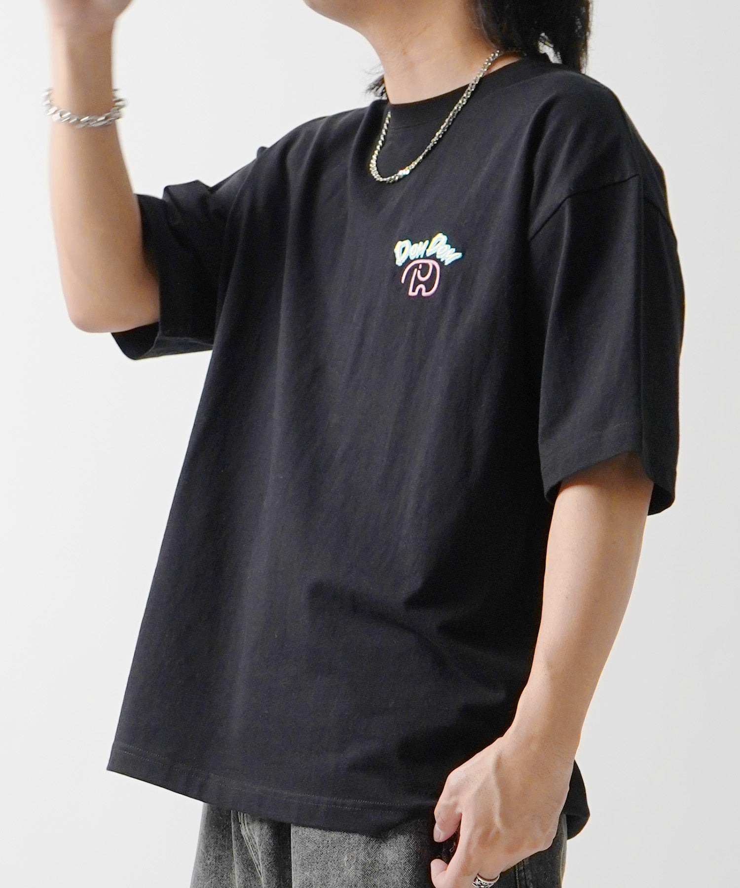 25SS 【DOMDOM / ドムドムハンバーガー】 ビッグシルエット バックプリント半袖Tシャツ