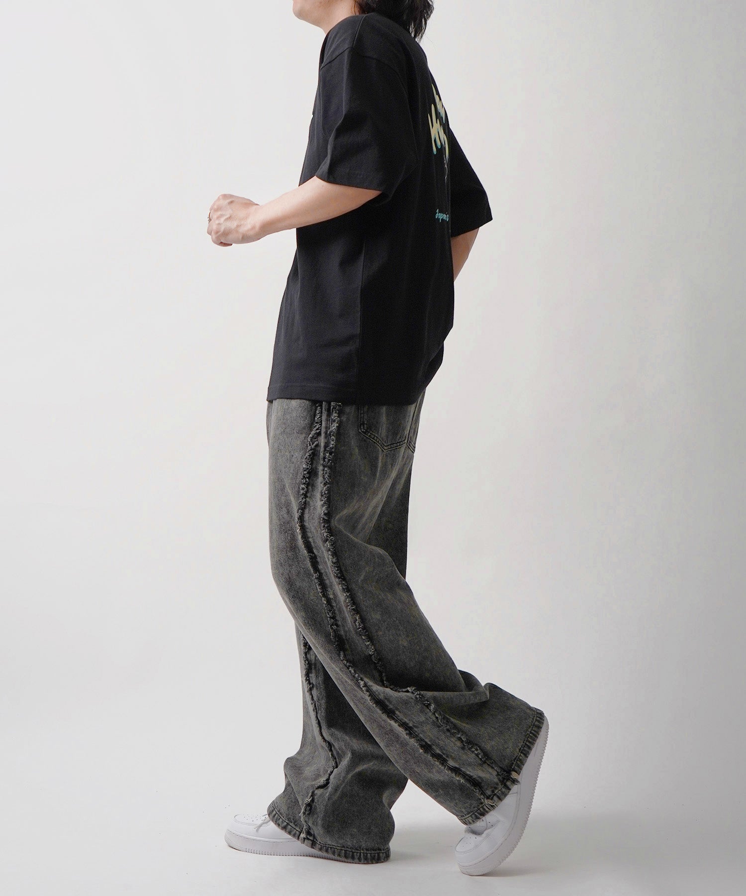 25SS 【DOMDOM / ドムドムハンバーガー】 ビッグシルエット バックプリント半袖Tシャツ