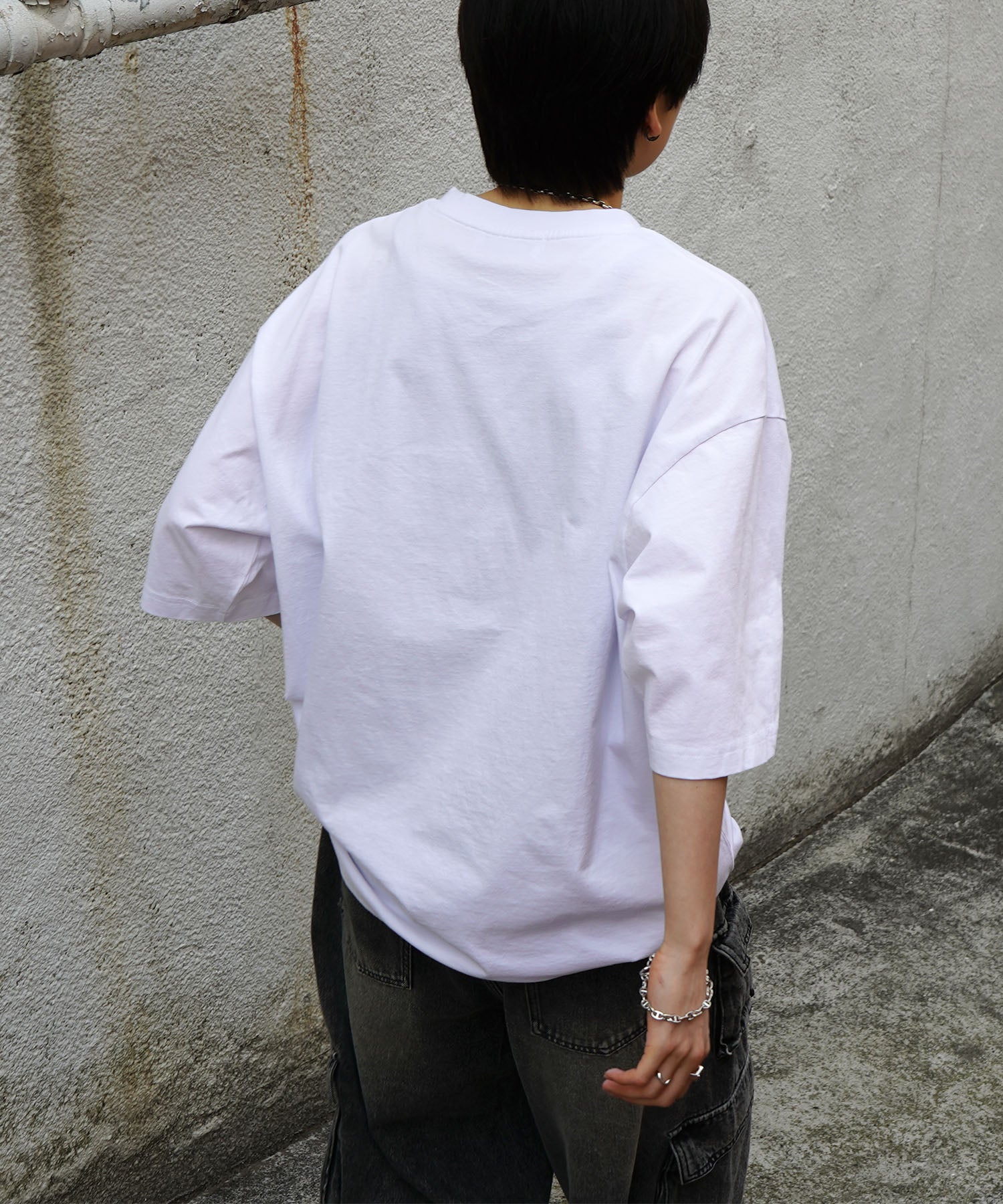 25SS バイク ヴィンテージライク ピグメント加工 アメカジ風 レトロプリント ロックTシャツ