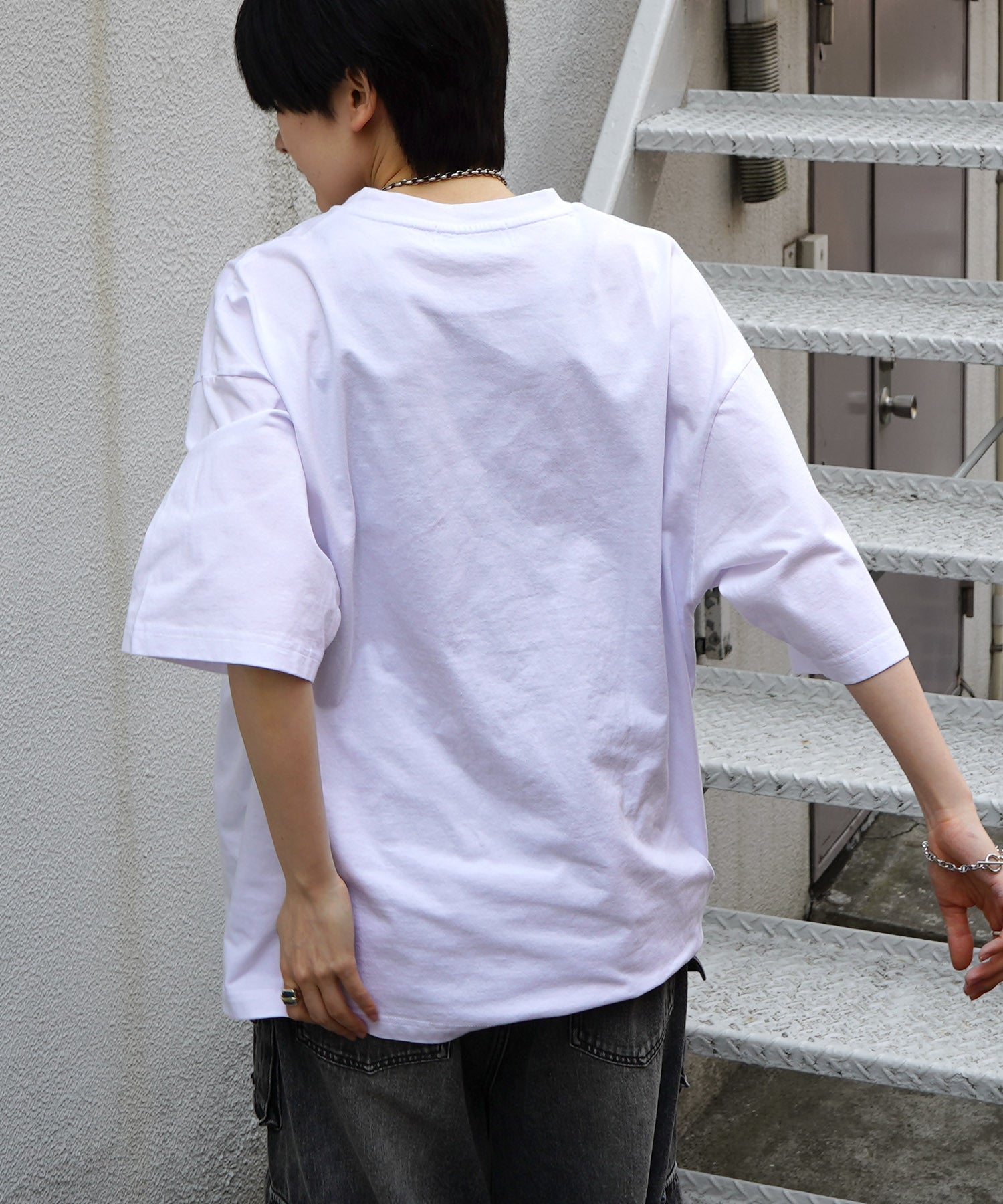 25SS イーグル ヴィンテージライク ピグメント加工 アメカジ風 レトロプリント ロックTシャツ