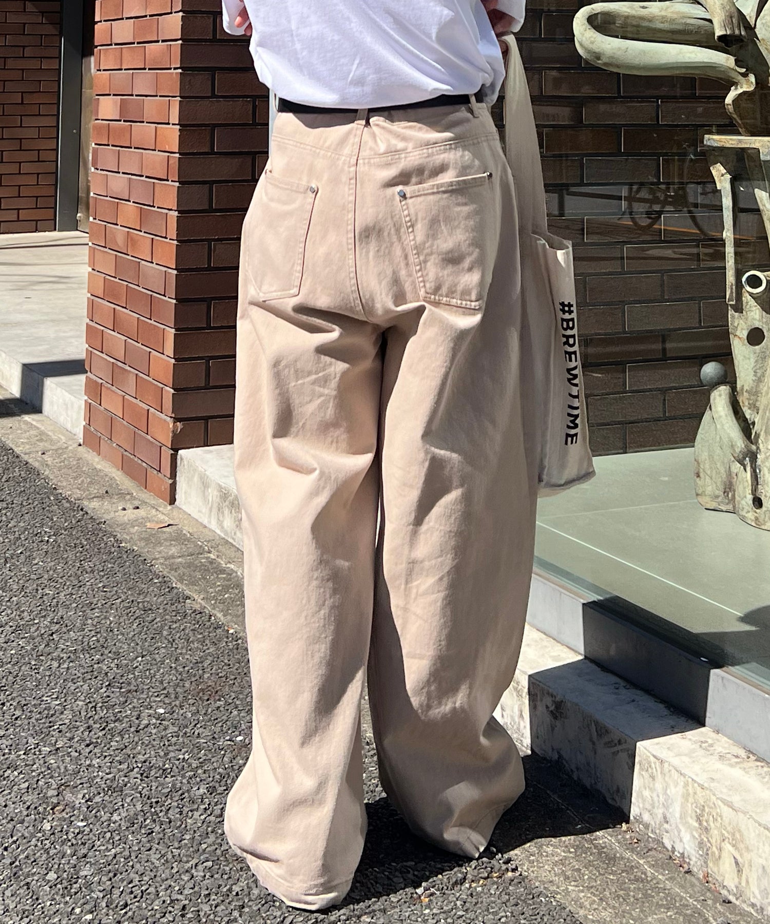 24SS ナチュラルシルエット カツラギワイドパンツ