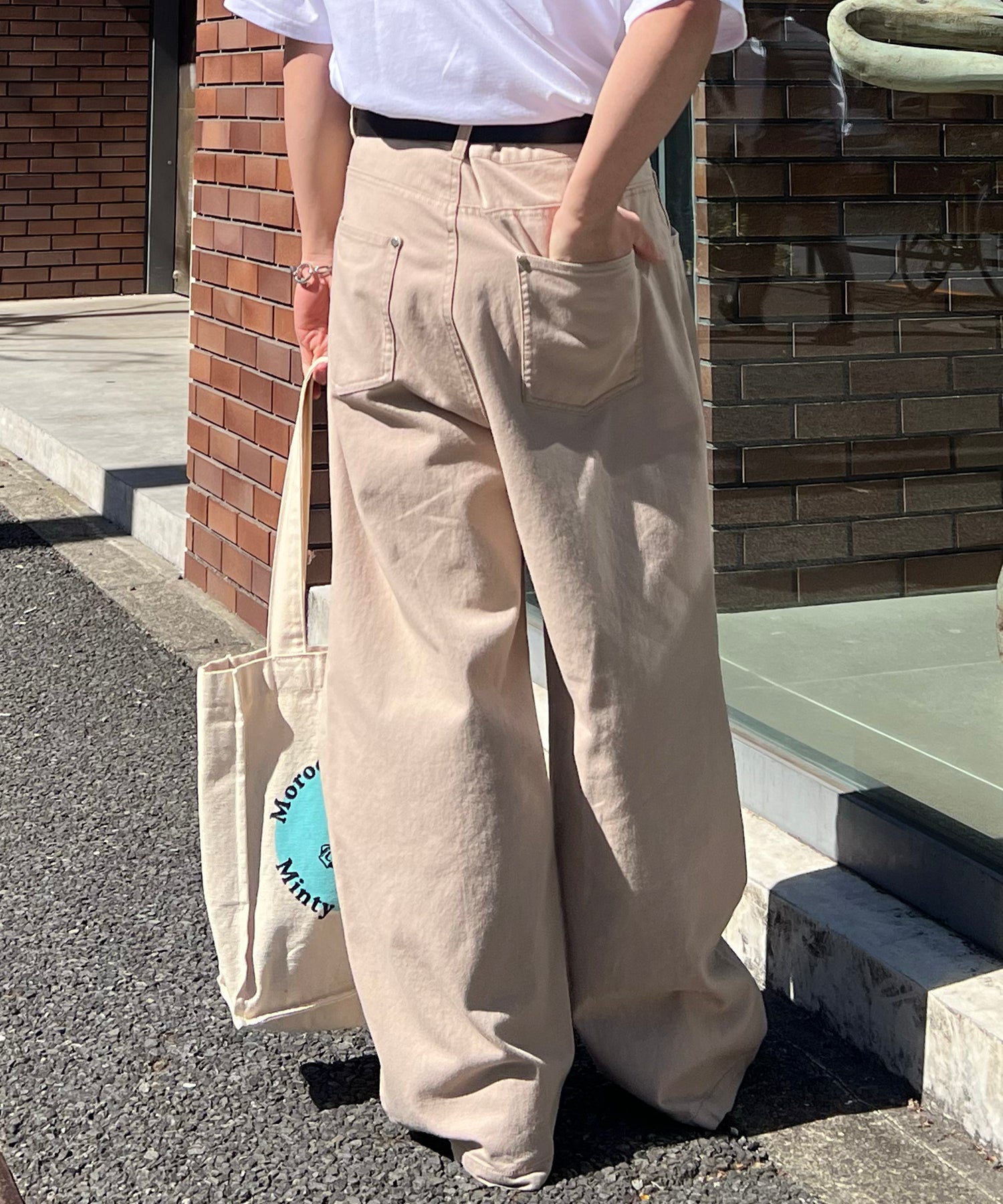 24SS ナチュラルシルエット カツラギワイドパンツ