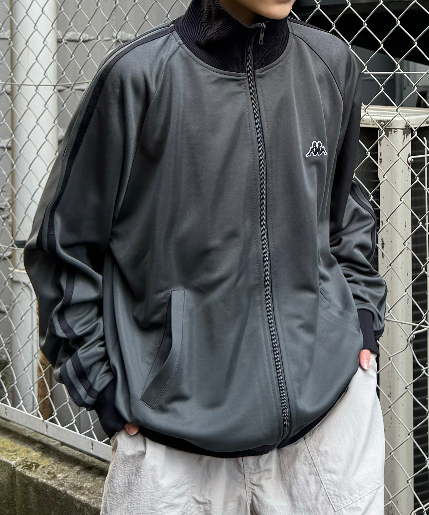 24AW 新色追加 【KAPPA】WEB限定 袖ラインジャージ トラックジャケット