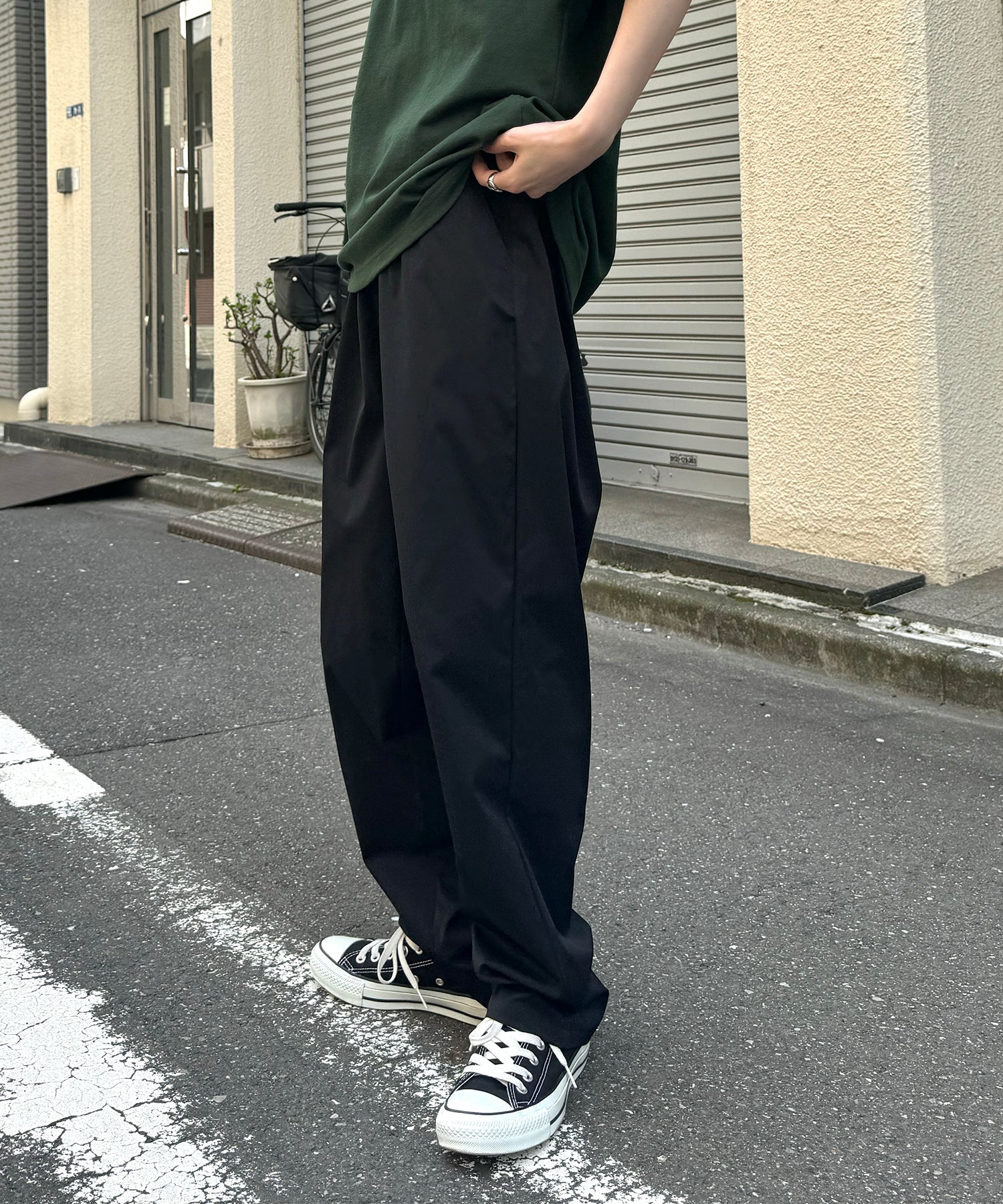 25SS ワイドテーパード リラックスイージー カラーシェフパンツ