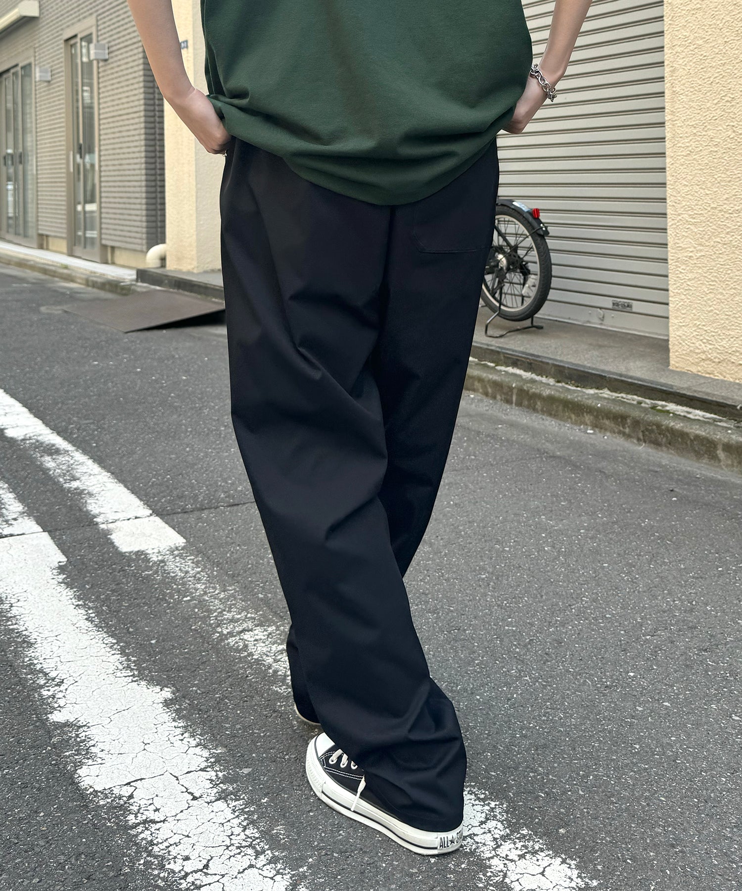 25SS ワイドテーパード リラックスイージー カラーシェフパンツ