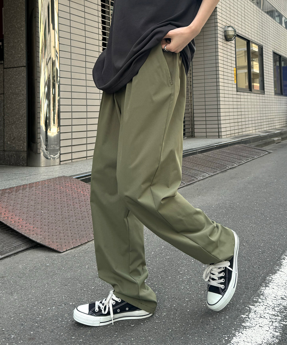 25SS ワイドテーパード リラックスイージー カラーシェフパンツ