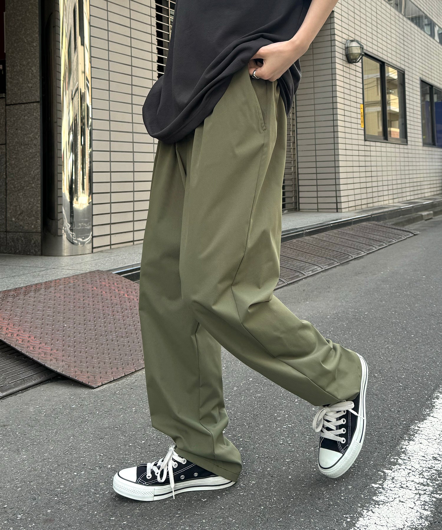 25SS ワイドテーパード リラックスイージー カラーシェフパンツ