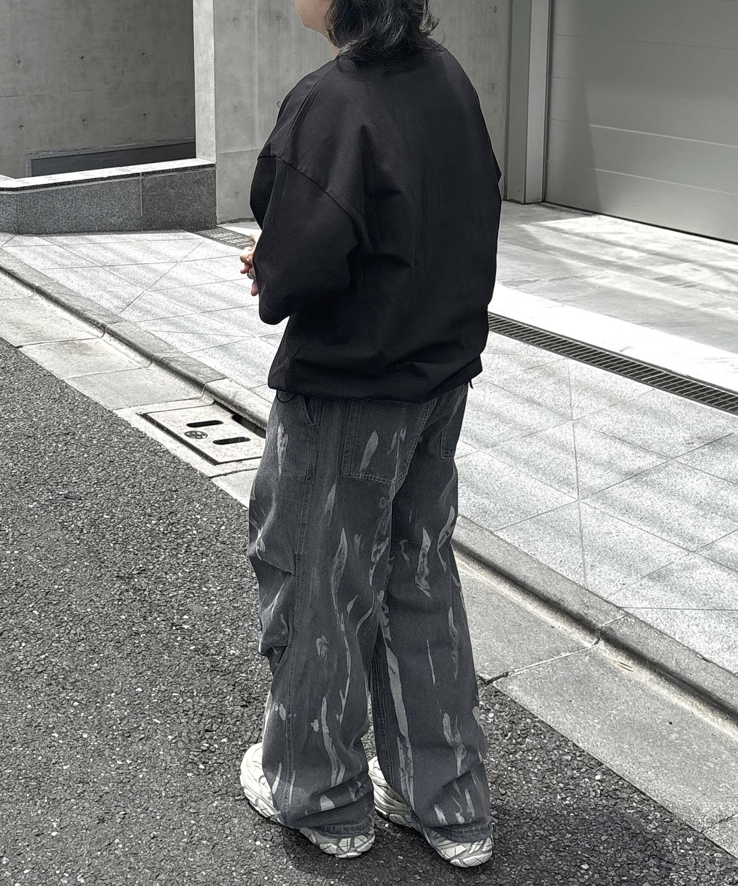 25SS プレーティング 裾ドローコード 半袖Tシャツ