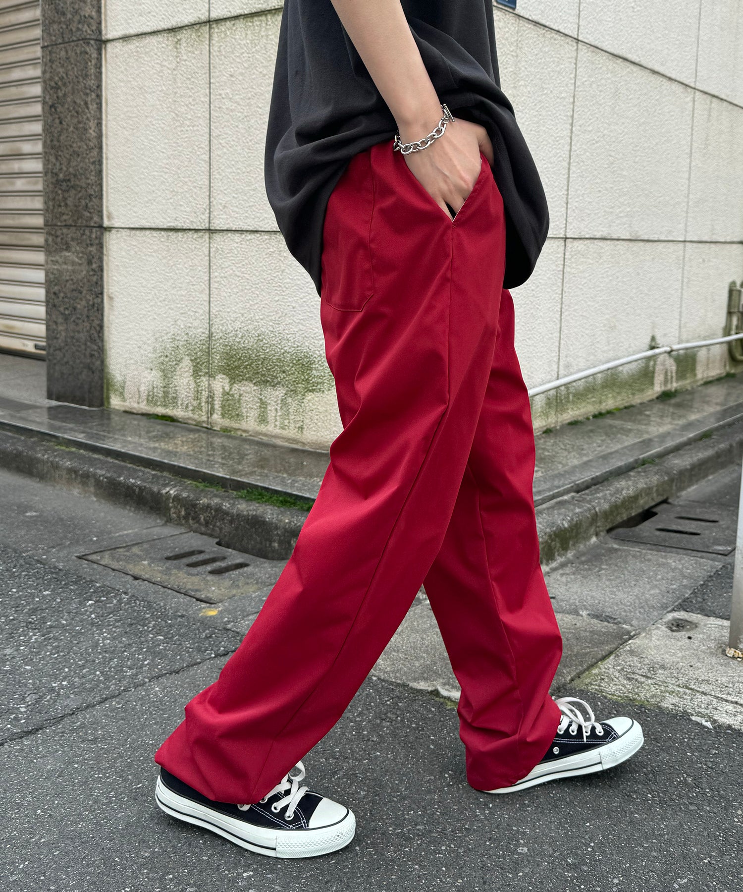 25SS ワイドテーパード リラックスイージー カラーシェフパンツ