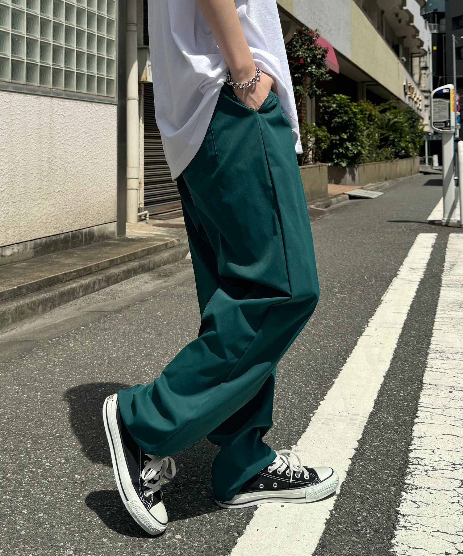 25SS ワイドテーパード リラックスイージー カラーシェフパンツ