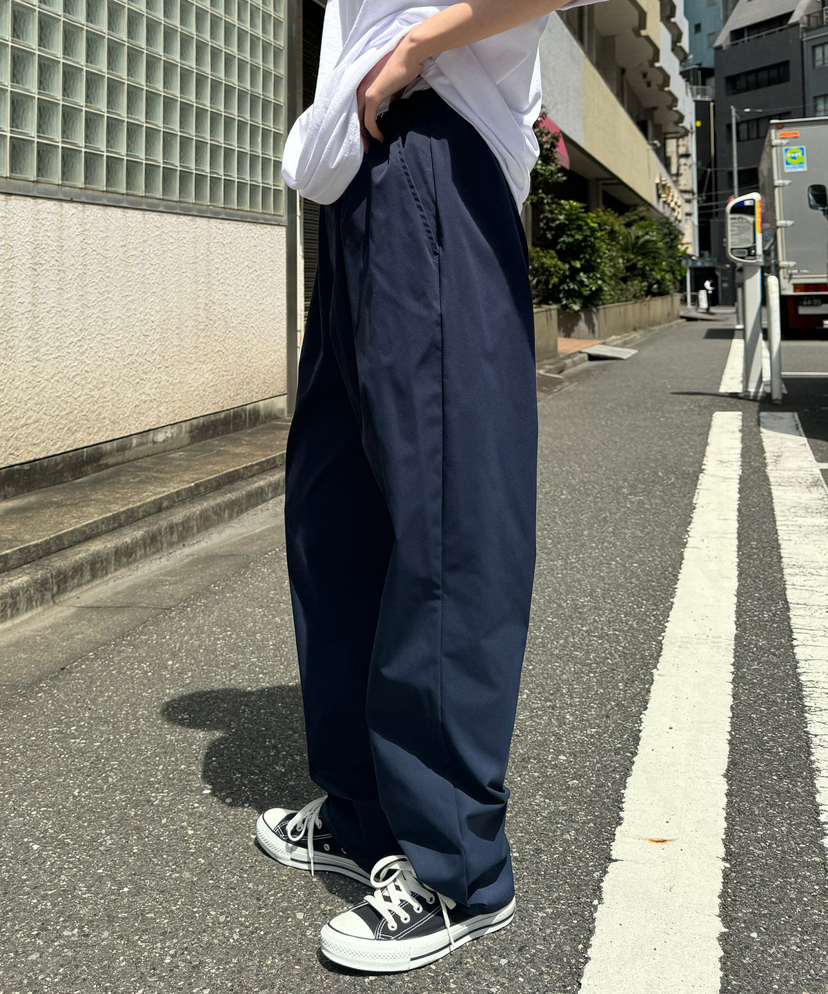 25SS ワイドテーパード リラックスイージー カラーシェフパンツ