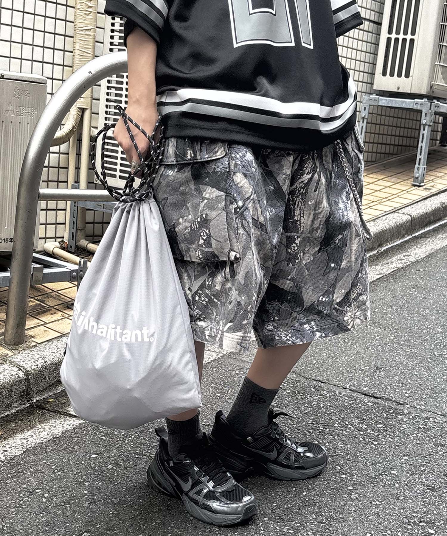 25SS【INHABITANT】ワンポイント ブランドロゴプリント ベーシック ナップザック