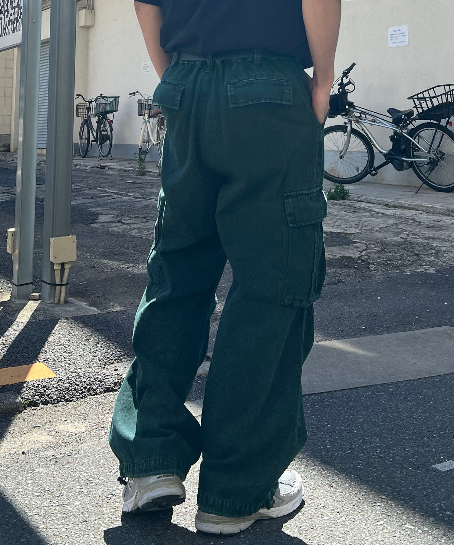 【新色追加】ヴィンテージメイク レトロライク ケミカルウォッシュ ワイドカーゴ カラーカーゴパンツ