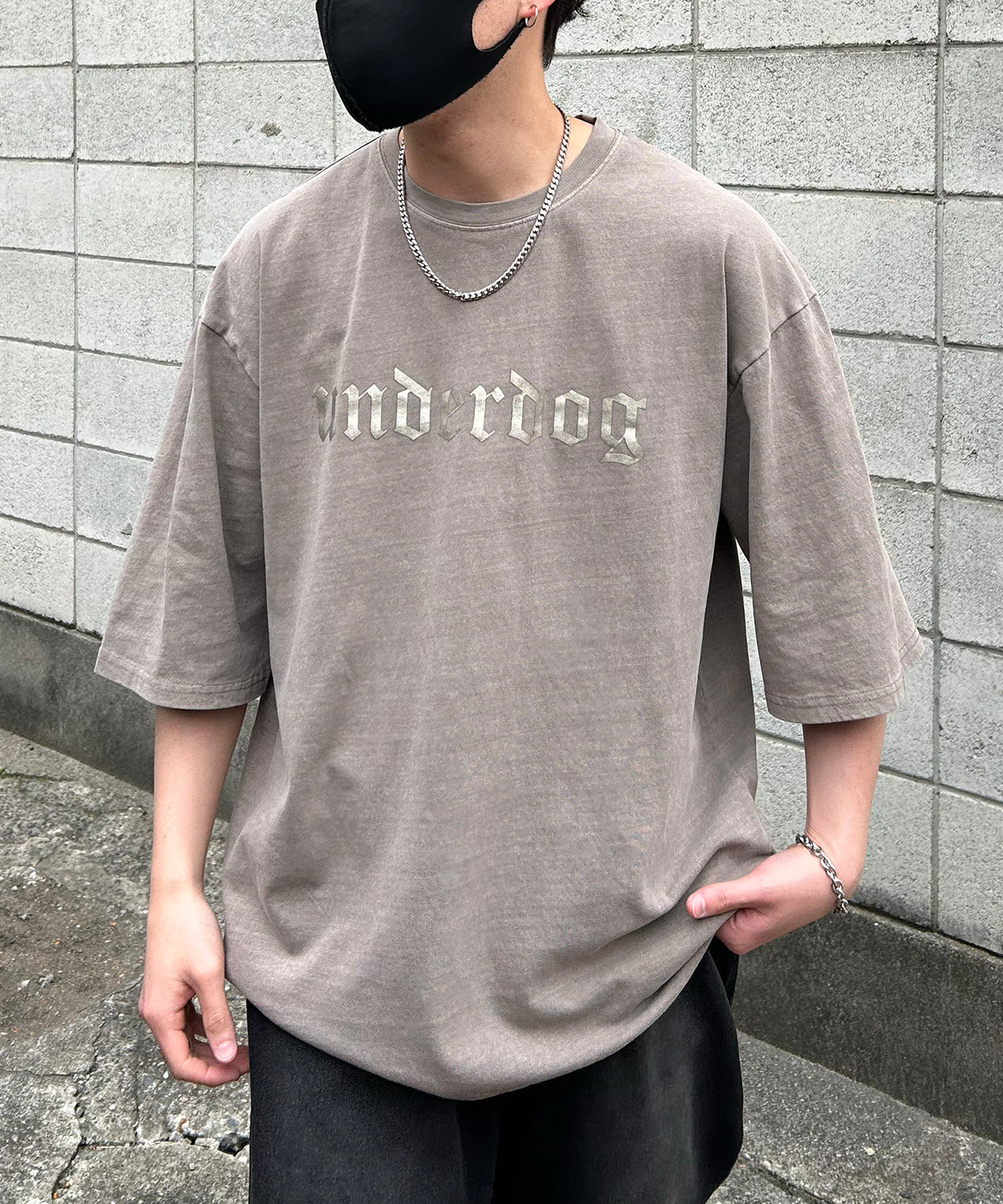 ヴィンテージライク ピグメント加工 アメカジ風 レトロプリント ロックTシャツ