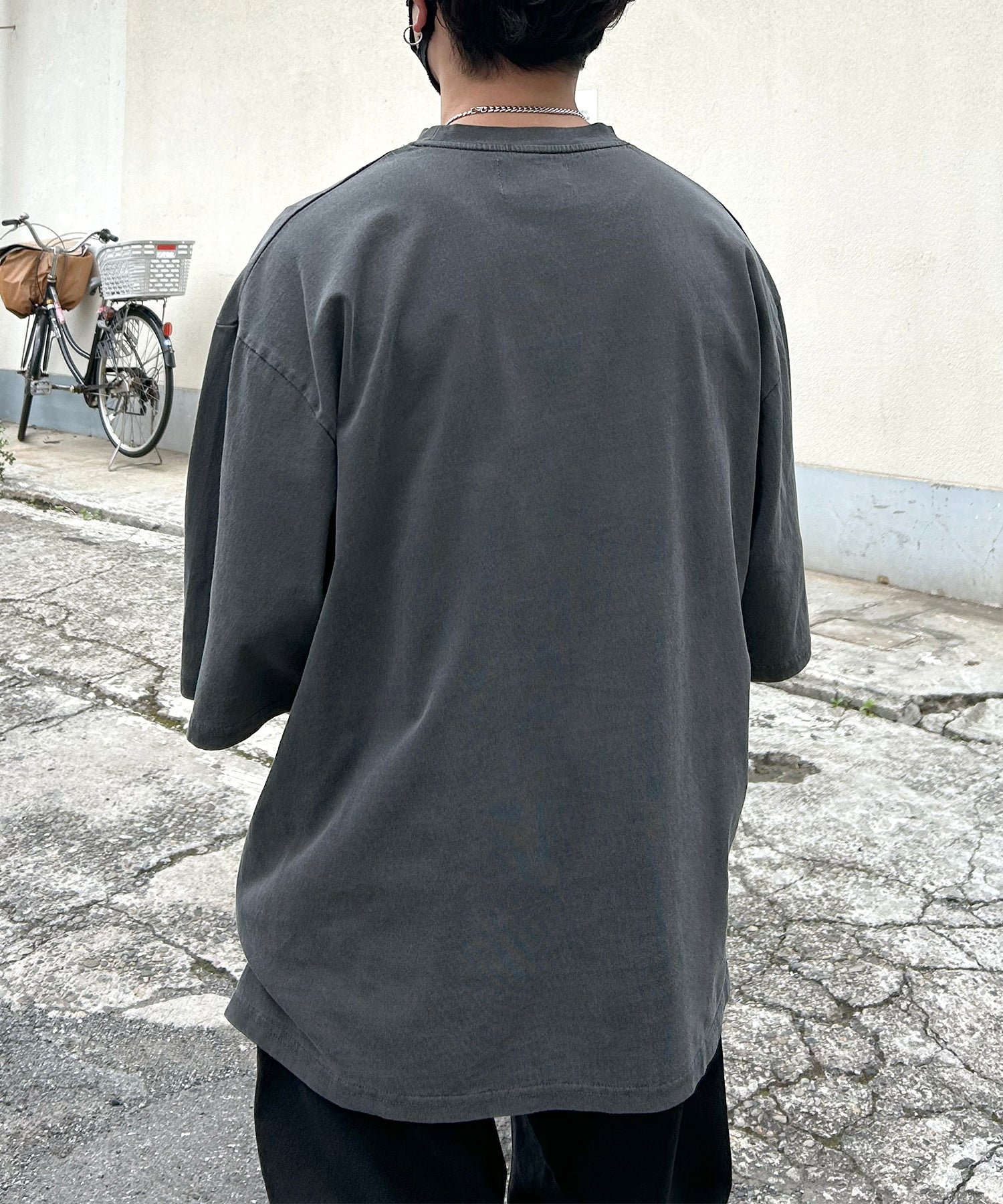 ヴィンテージライク ピグメント加工 アメカジ風 レトロプリント ロックTシャツ