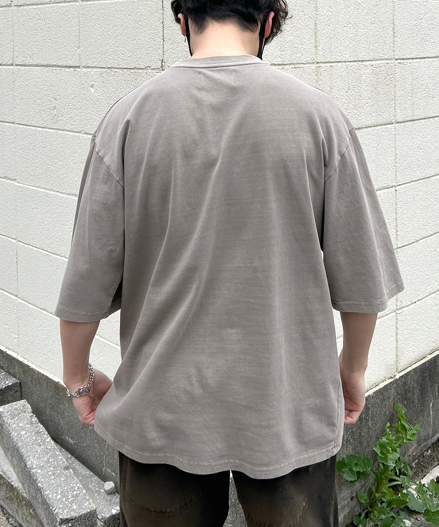 ヴィンテージライク ピグメント加工 アメカジ風 レトロプリント ロックTシャツ