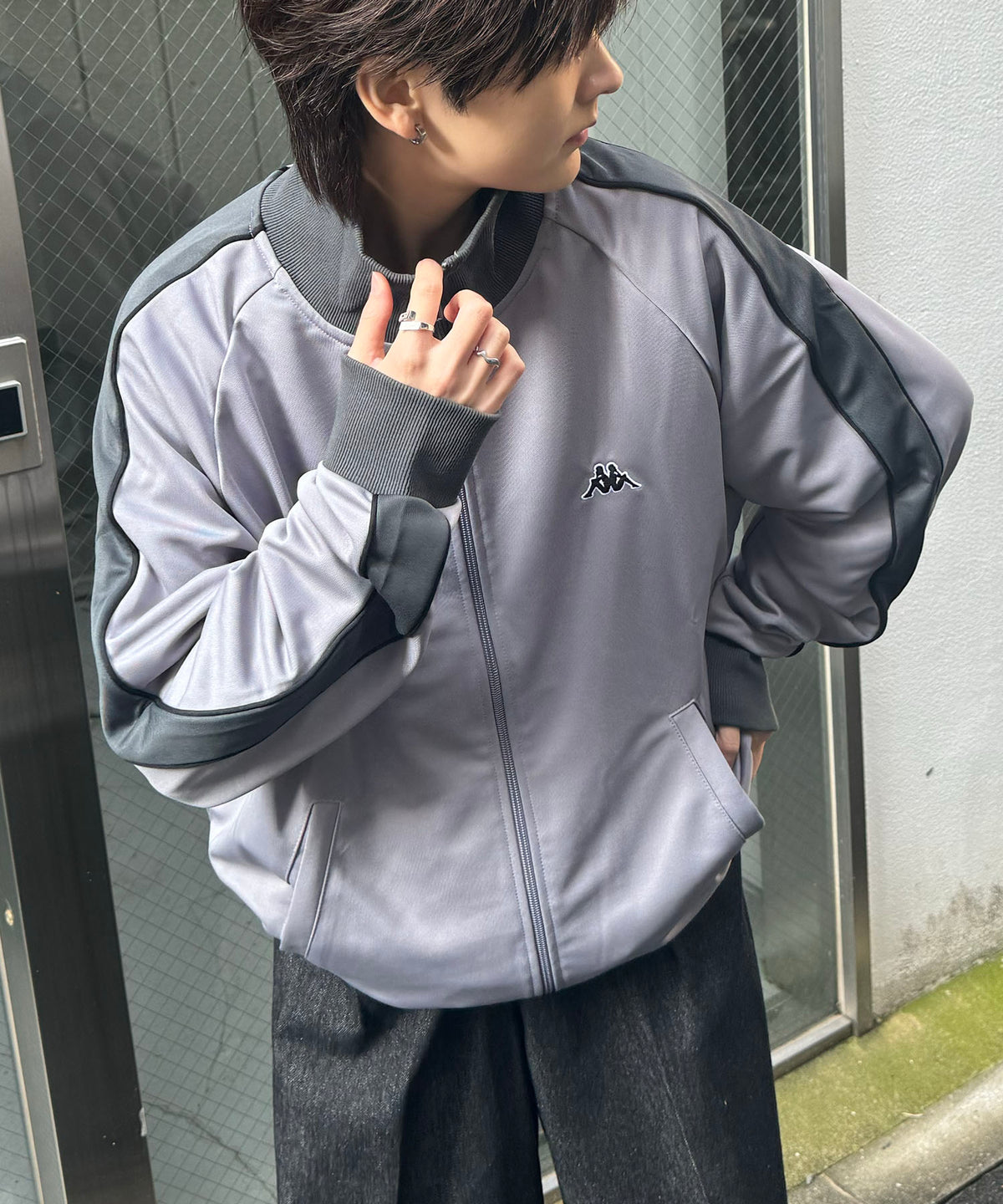 24AW 新色追加 【KAPPA】WEB限定  袖ラインジャージ トラックジャケット