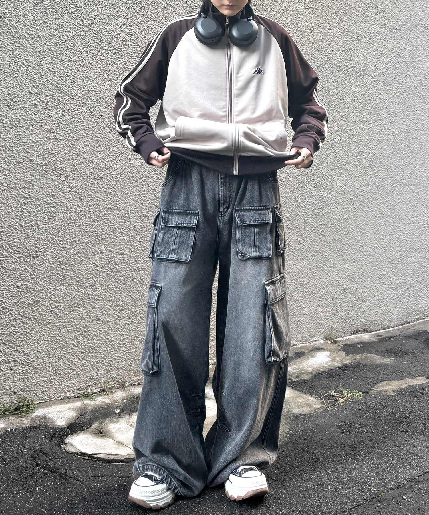 24AW 新色追加 【KAPPA】WEB限定 袖ラインジャージ トラックジャケット