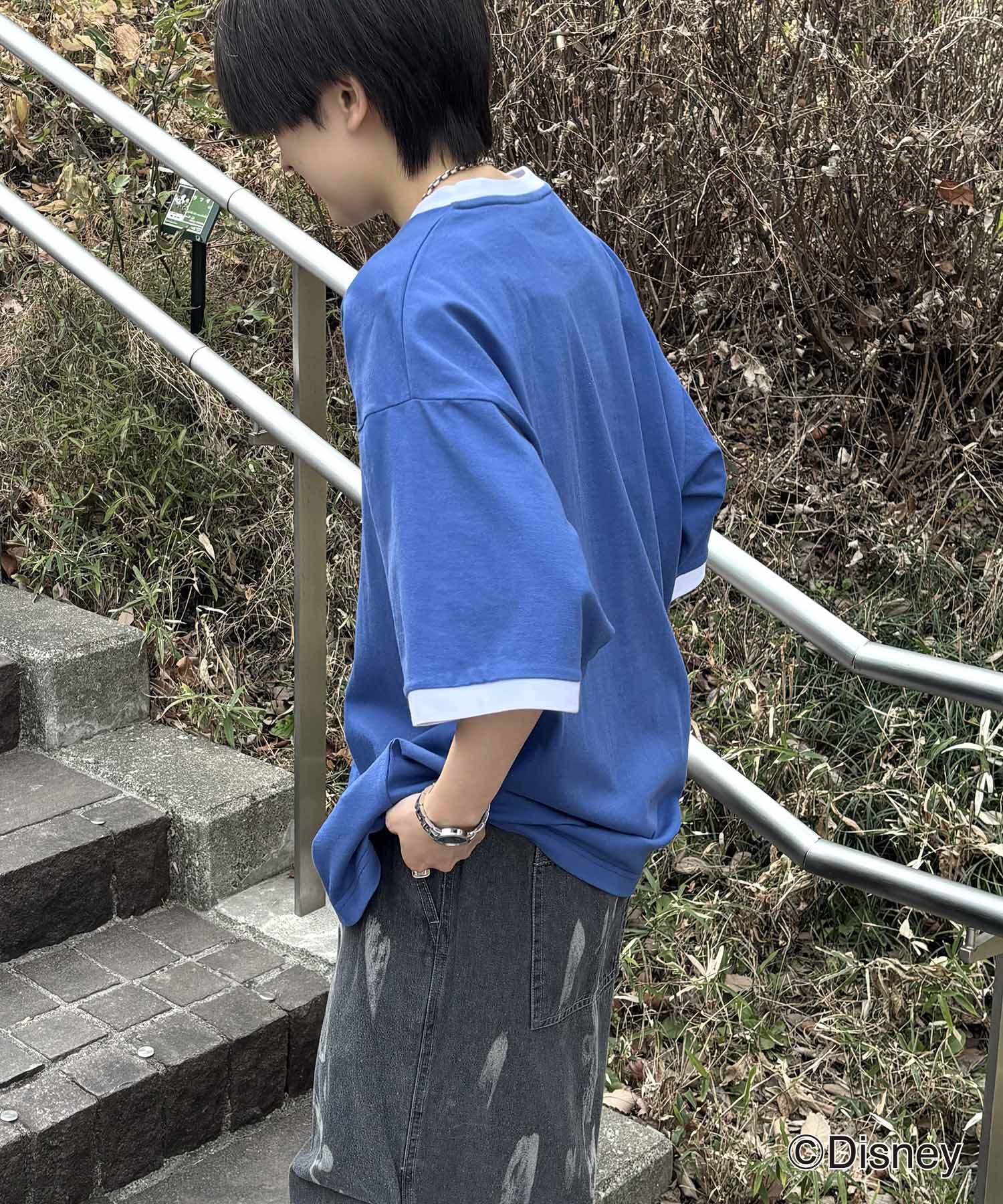 25SS Disney ヴィンテージライクプリント ドナルド リンガー半袖Tシャツ